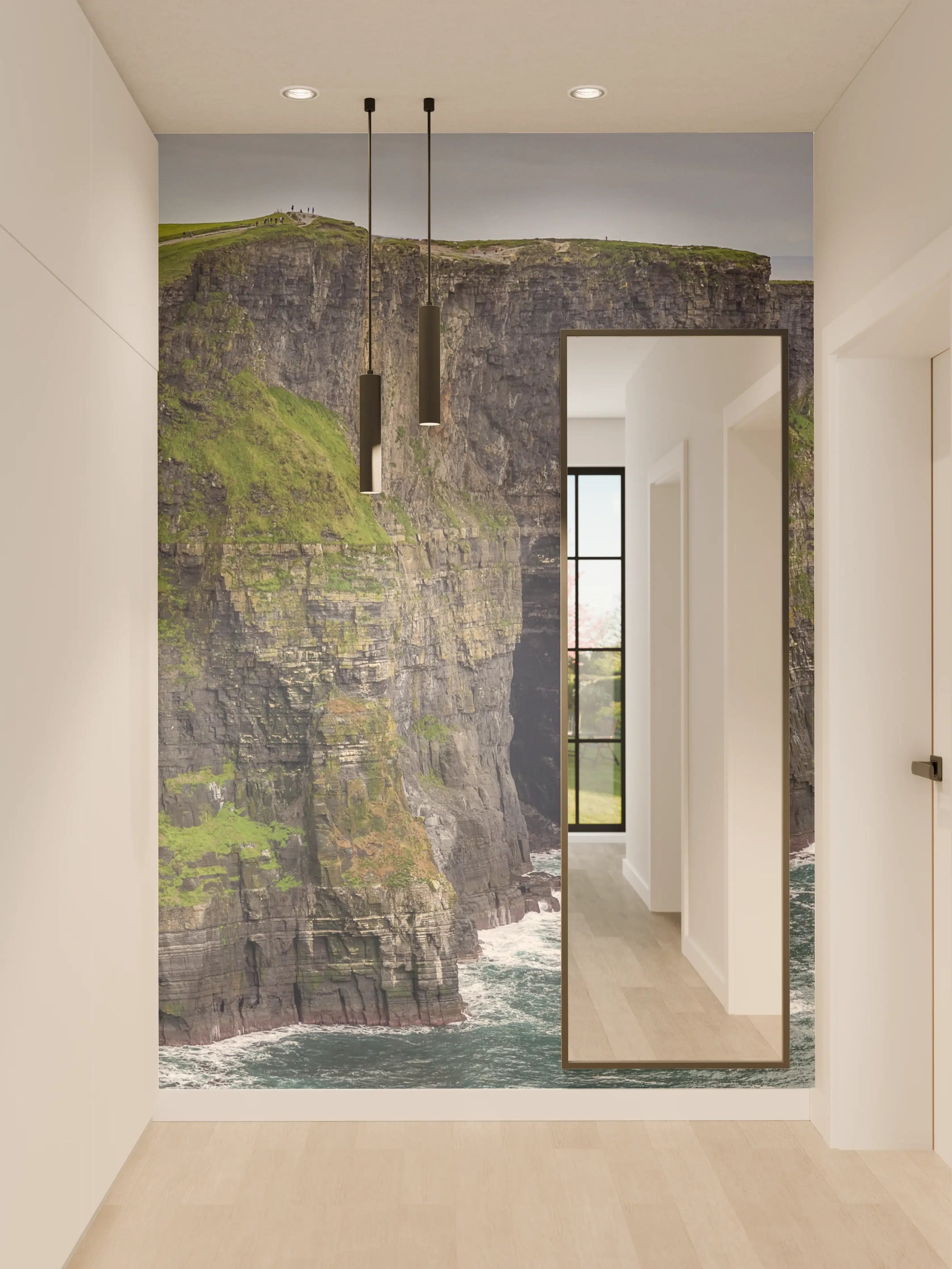 Wandverkleidung Flur - Klippenlinie in Kerry - Irland