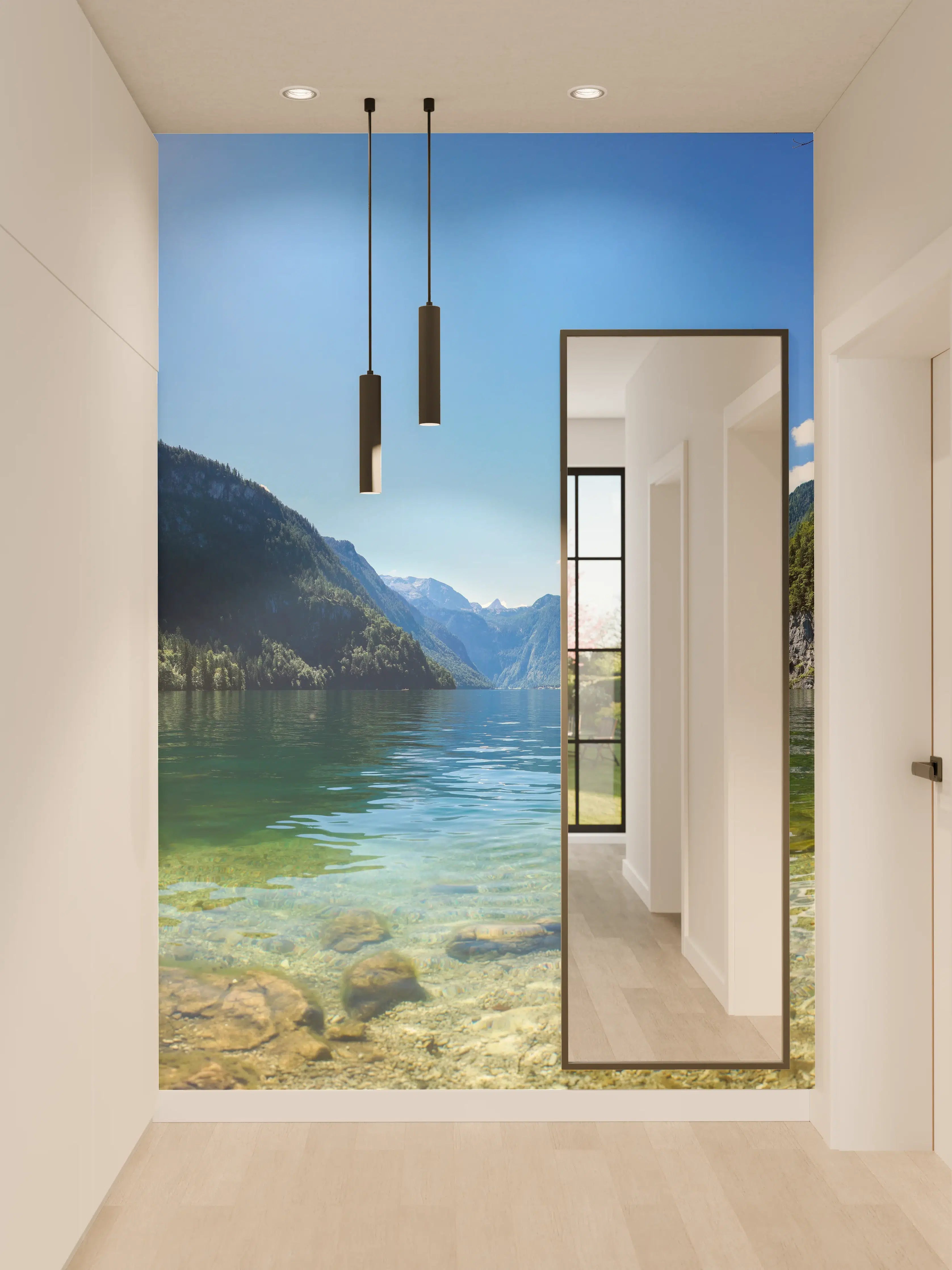 Wandverkleidung Flur - Königsee & Berge in Alpen