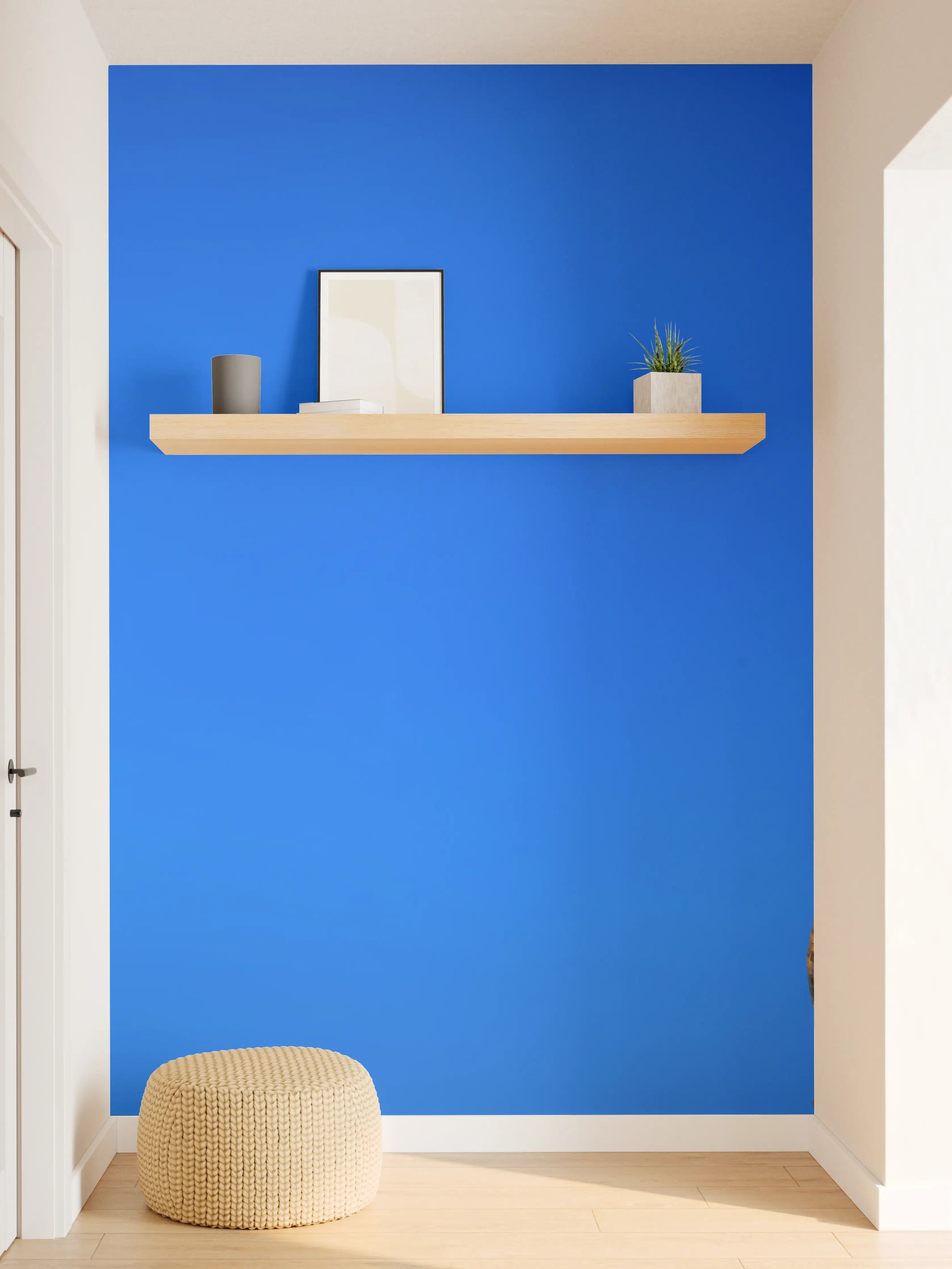 Wandverkleidung Flur - Kolosseum bei Nacht Blau-Orange
