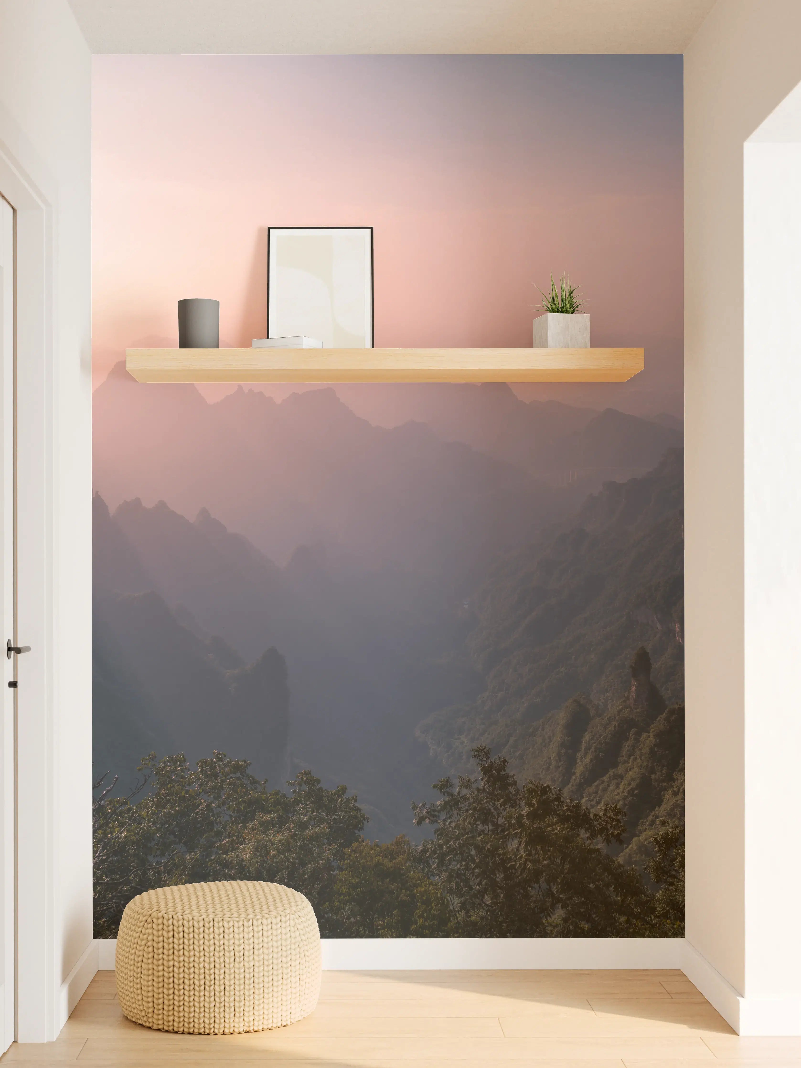 Wandverkleidung Flur - Landschaftsblick - Berg Tianmen