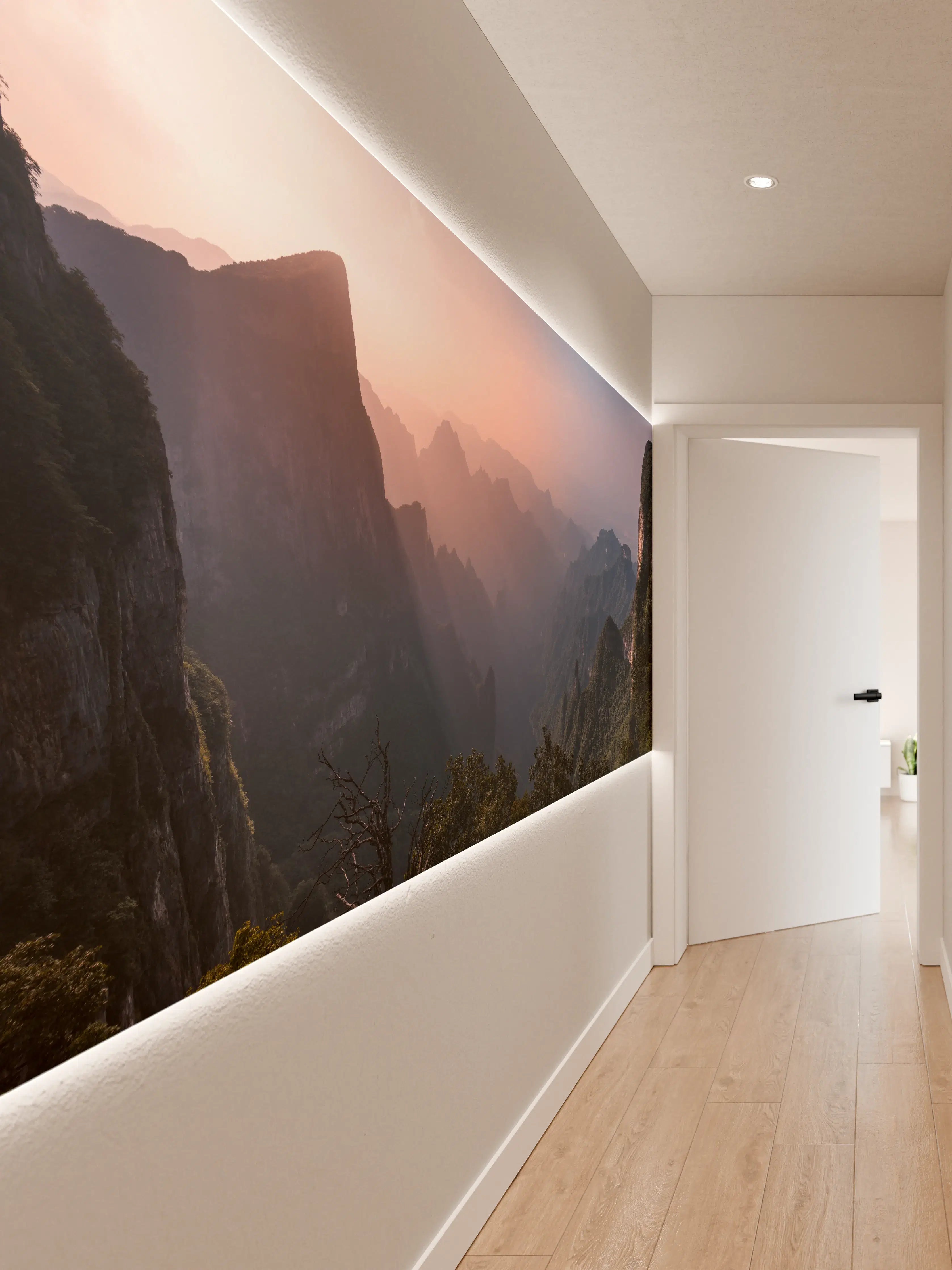 Wandverkleidung Flur - Landschaftsblick - Berg Tianmen