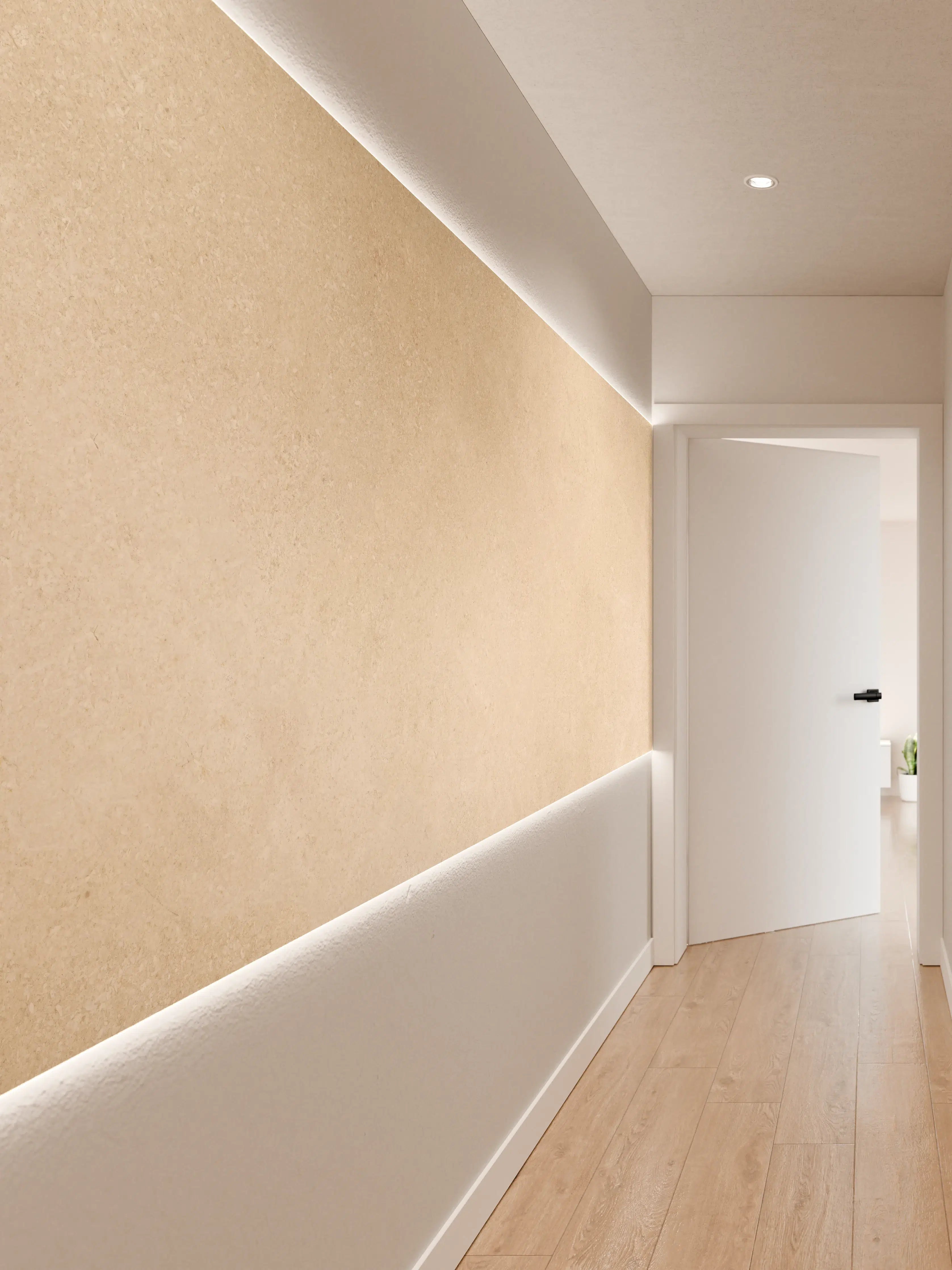 Wandverkleidung Flur - Limestone Marble Cream Texture