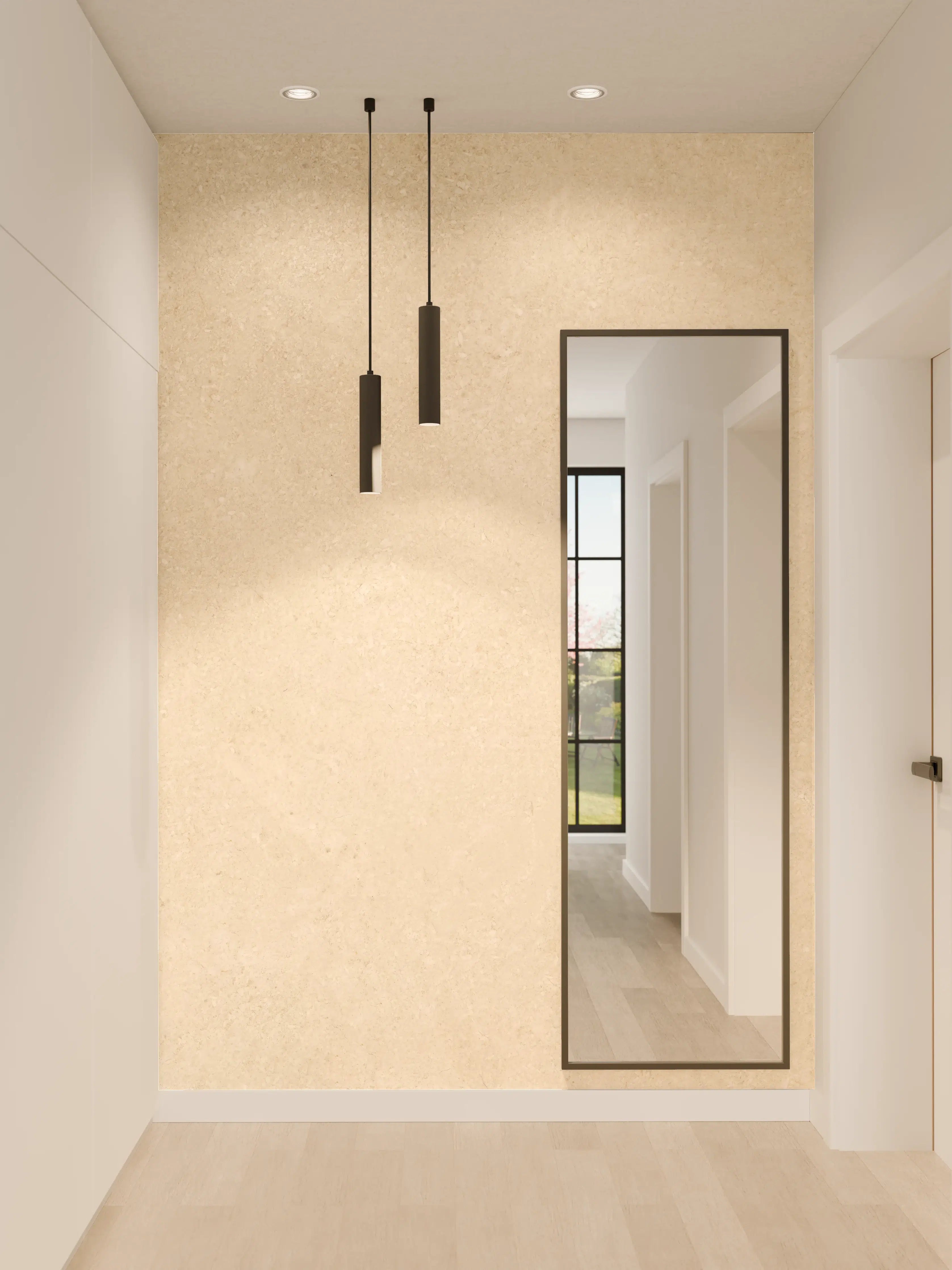 Wandverkleidung Flur - Limestone Marble Cream Texture
