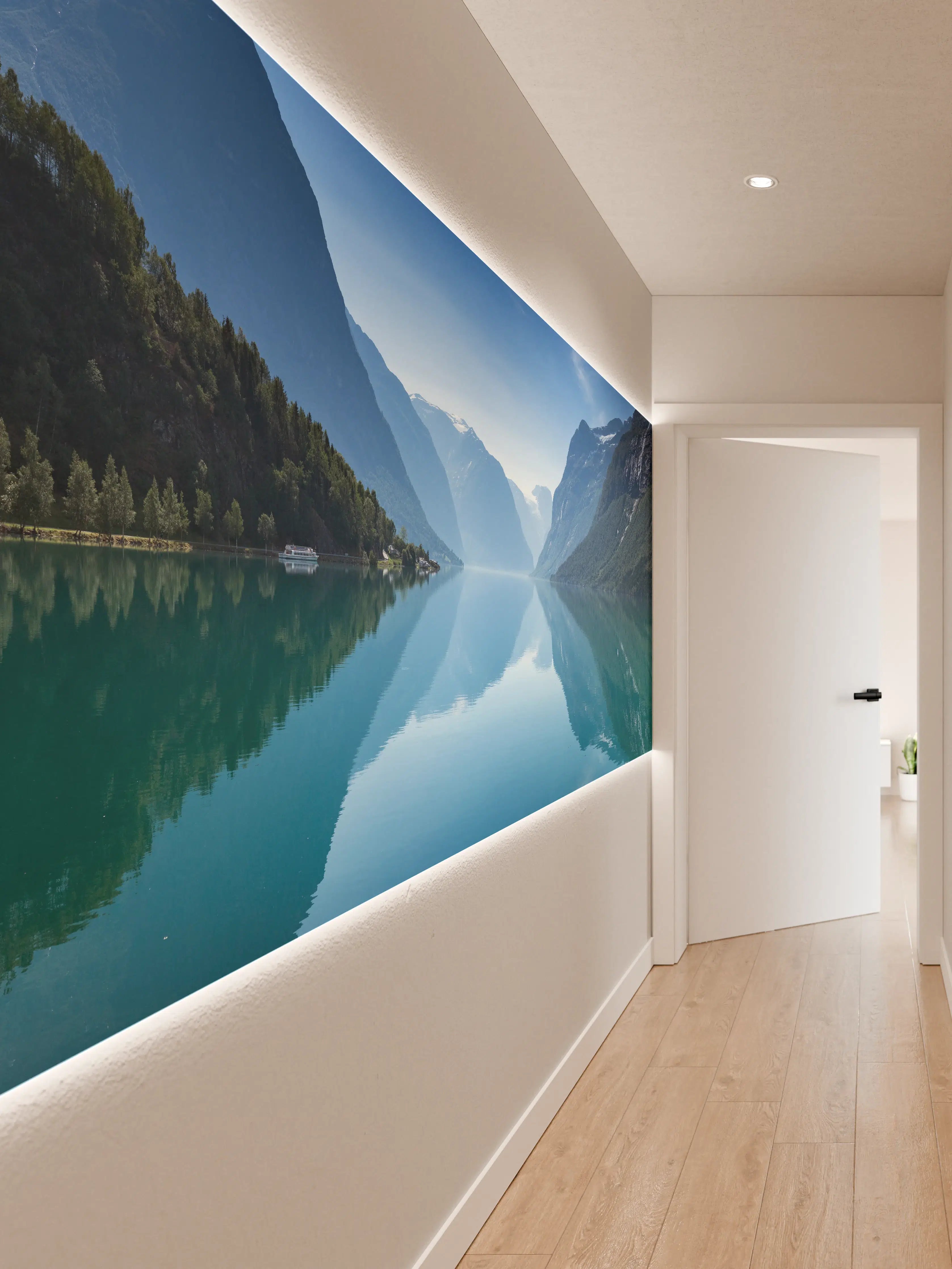 Wandverkleidung Flur - Lovatnet See - Norwegen