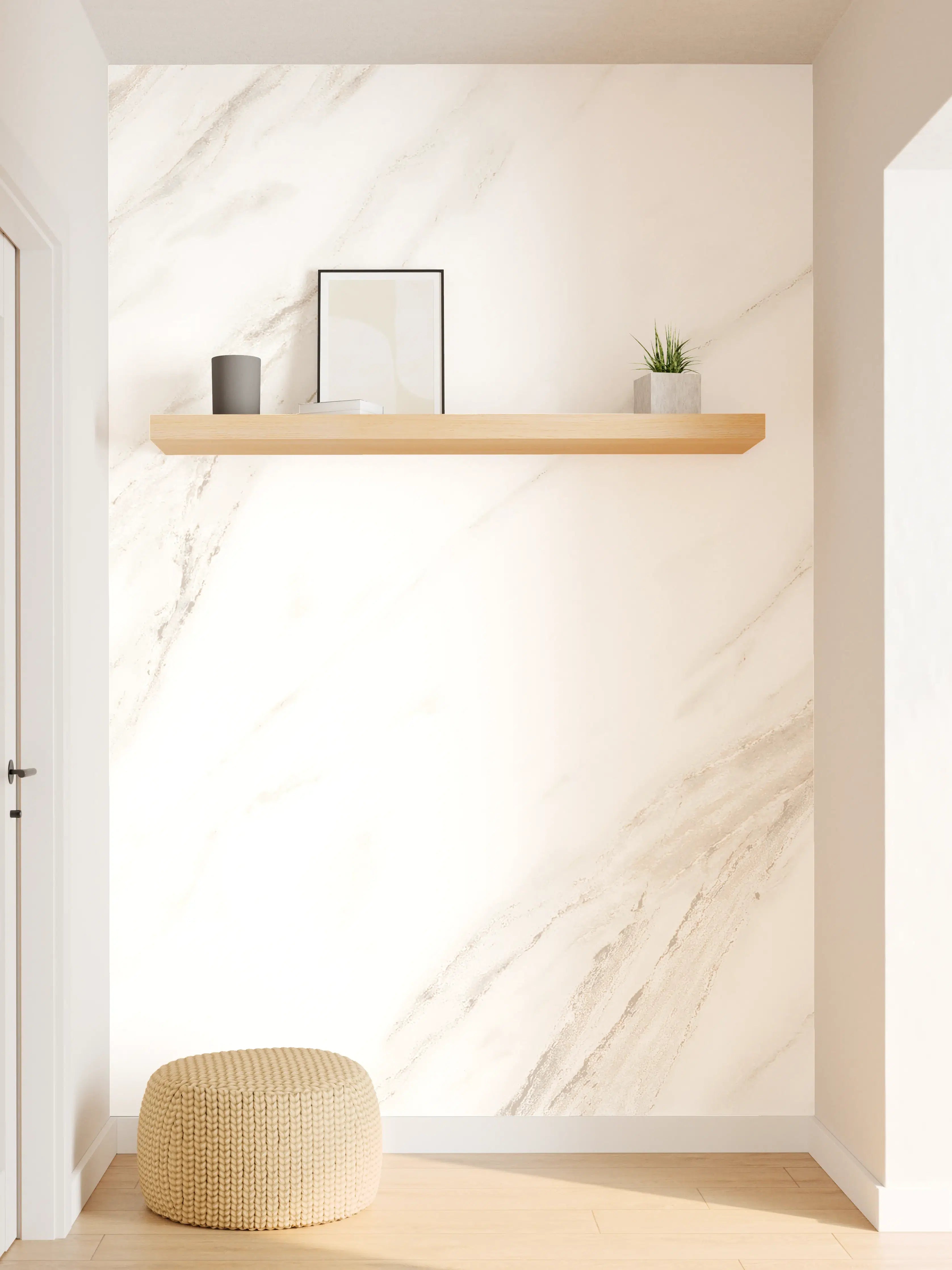 Wandverkleidung Flur - Luxuriöses Marmor Design