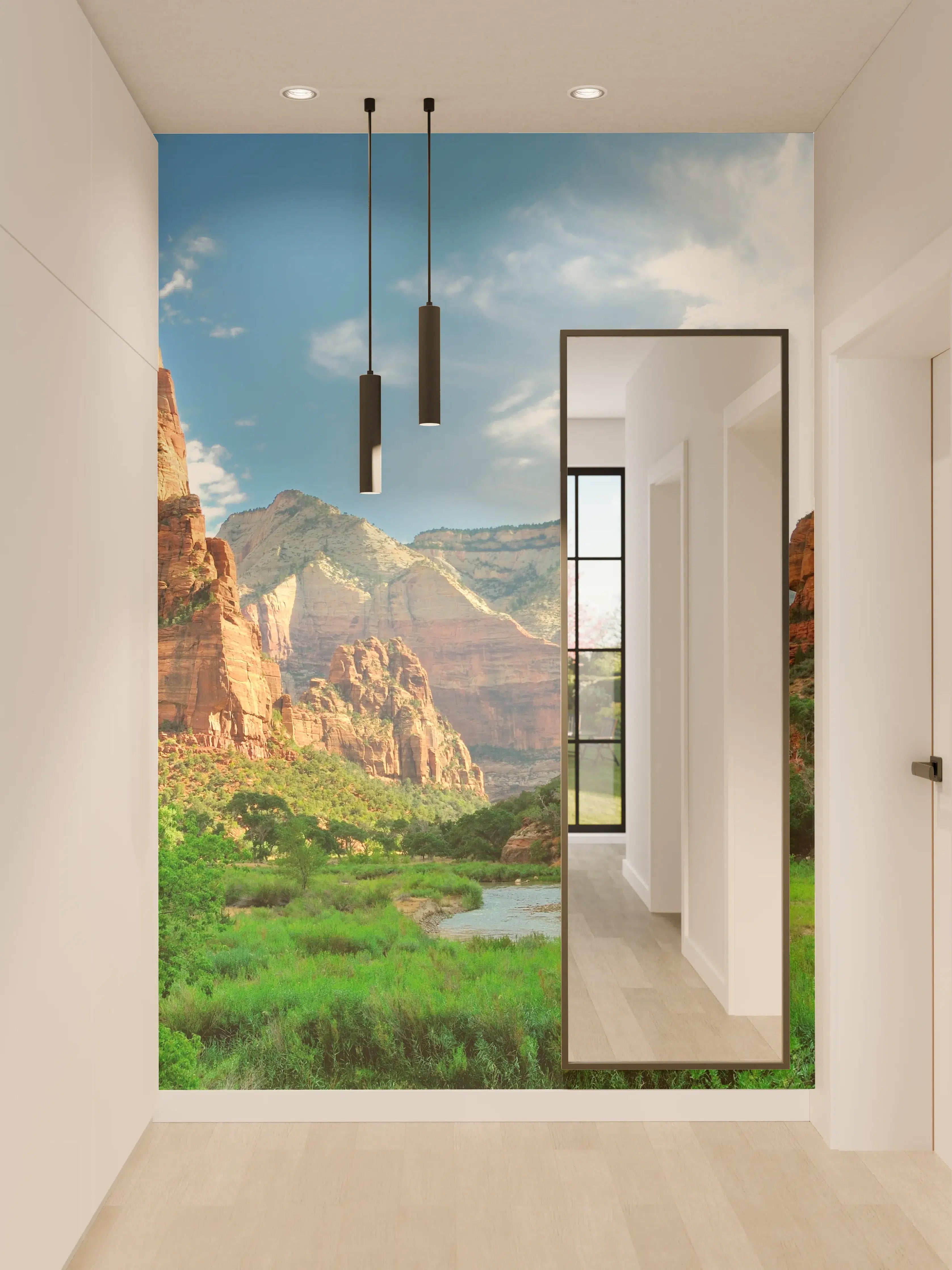 Wandverkleidung Flur - Majestätische Canyon-Landschaft