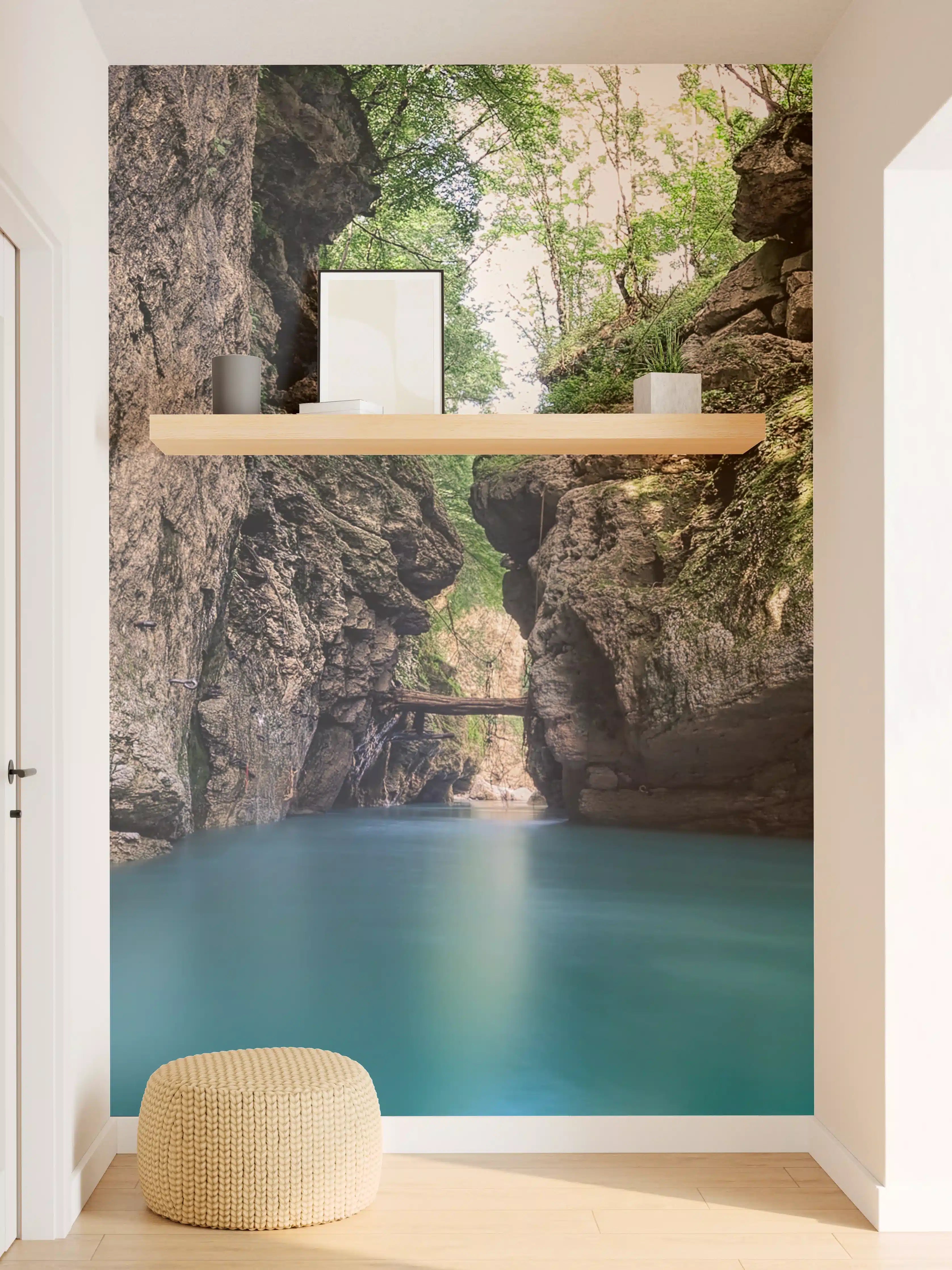 Wandverkleidung Flur - Malerei des beeindruckenden Canyons