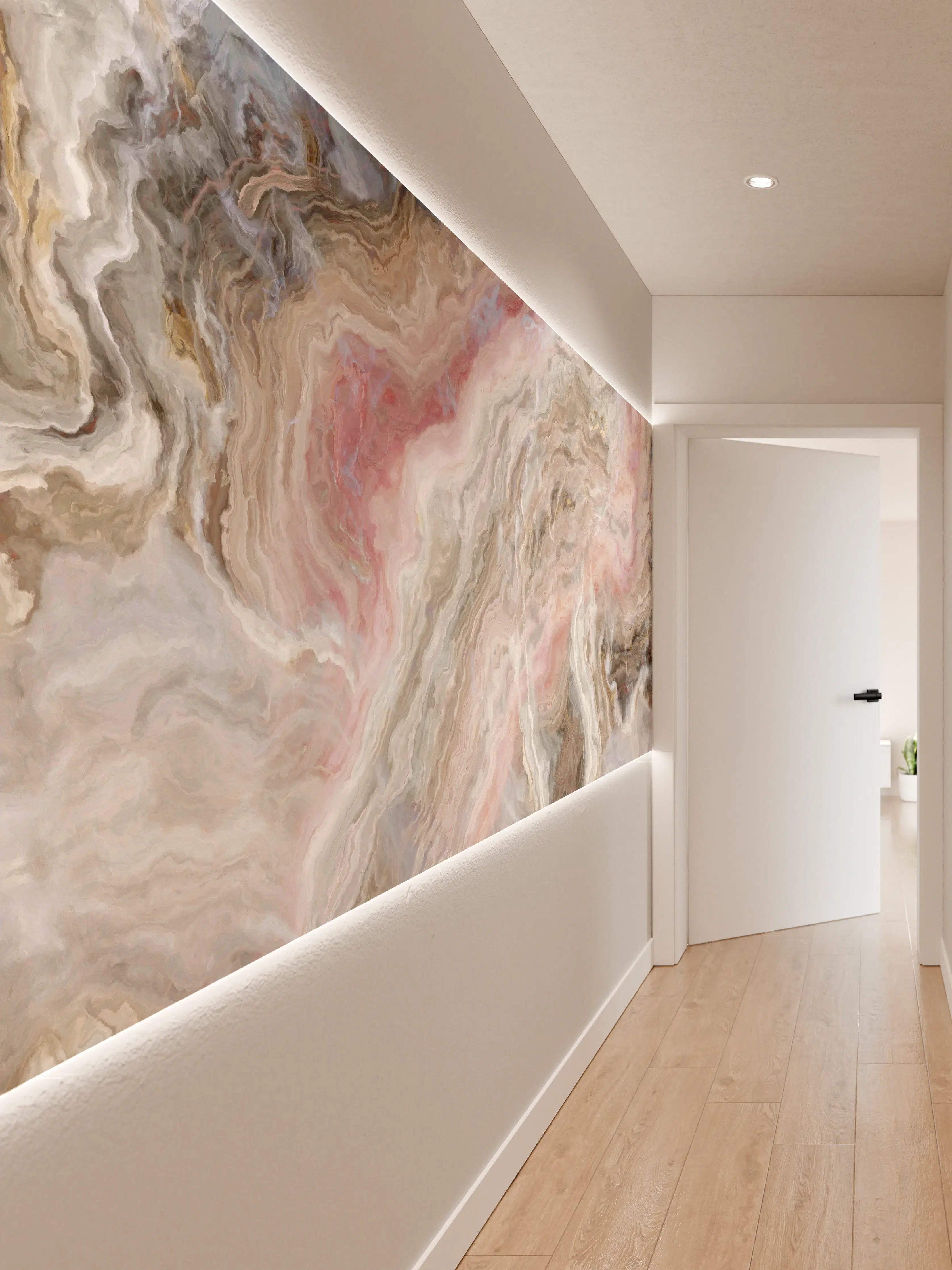 Wandverkleidung Flur - Marble Abstract Wall Art