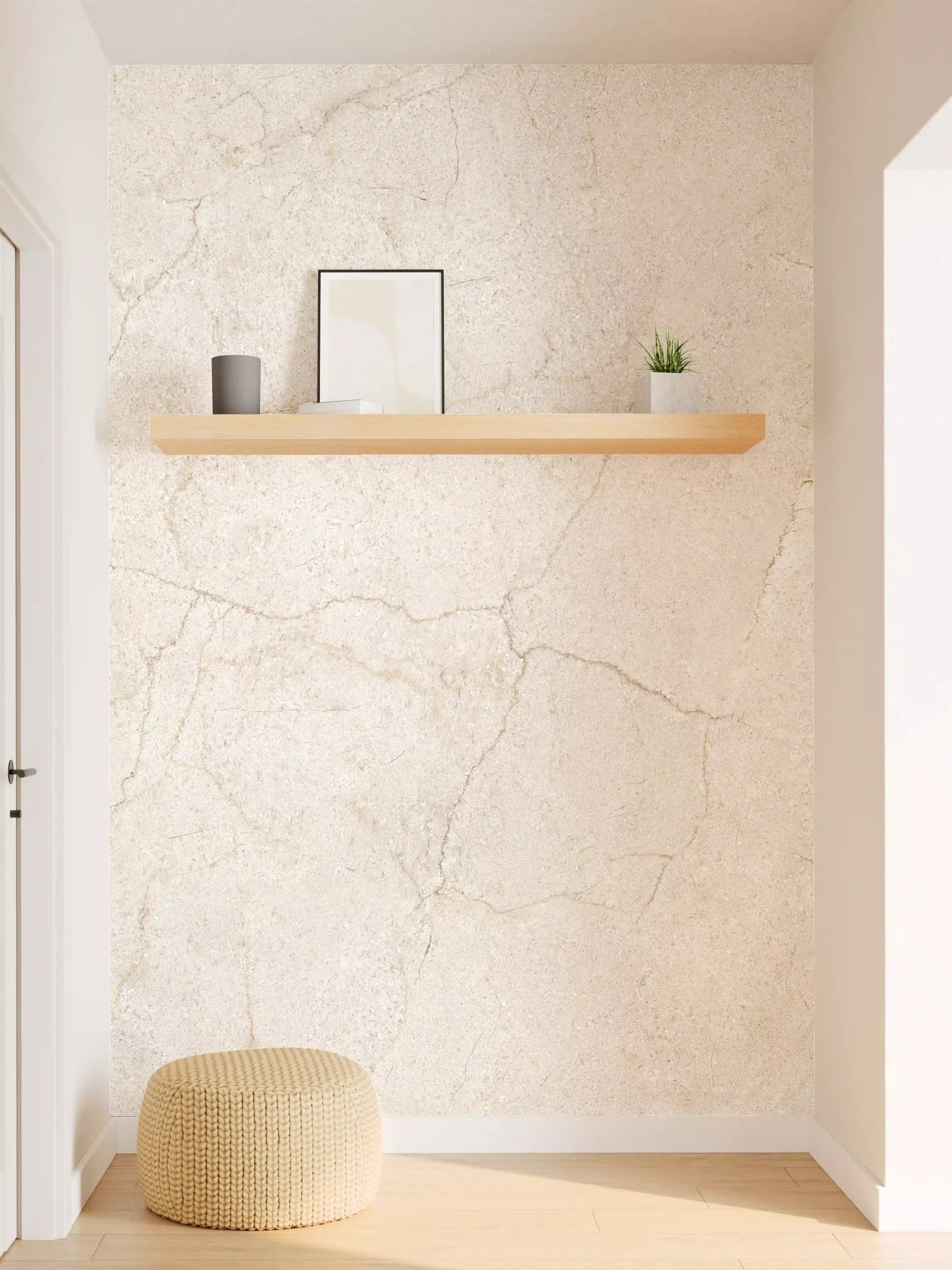 Wandverkleidung Flur - Marmor Textur mit dunklen Adern