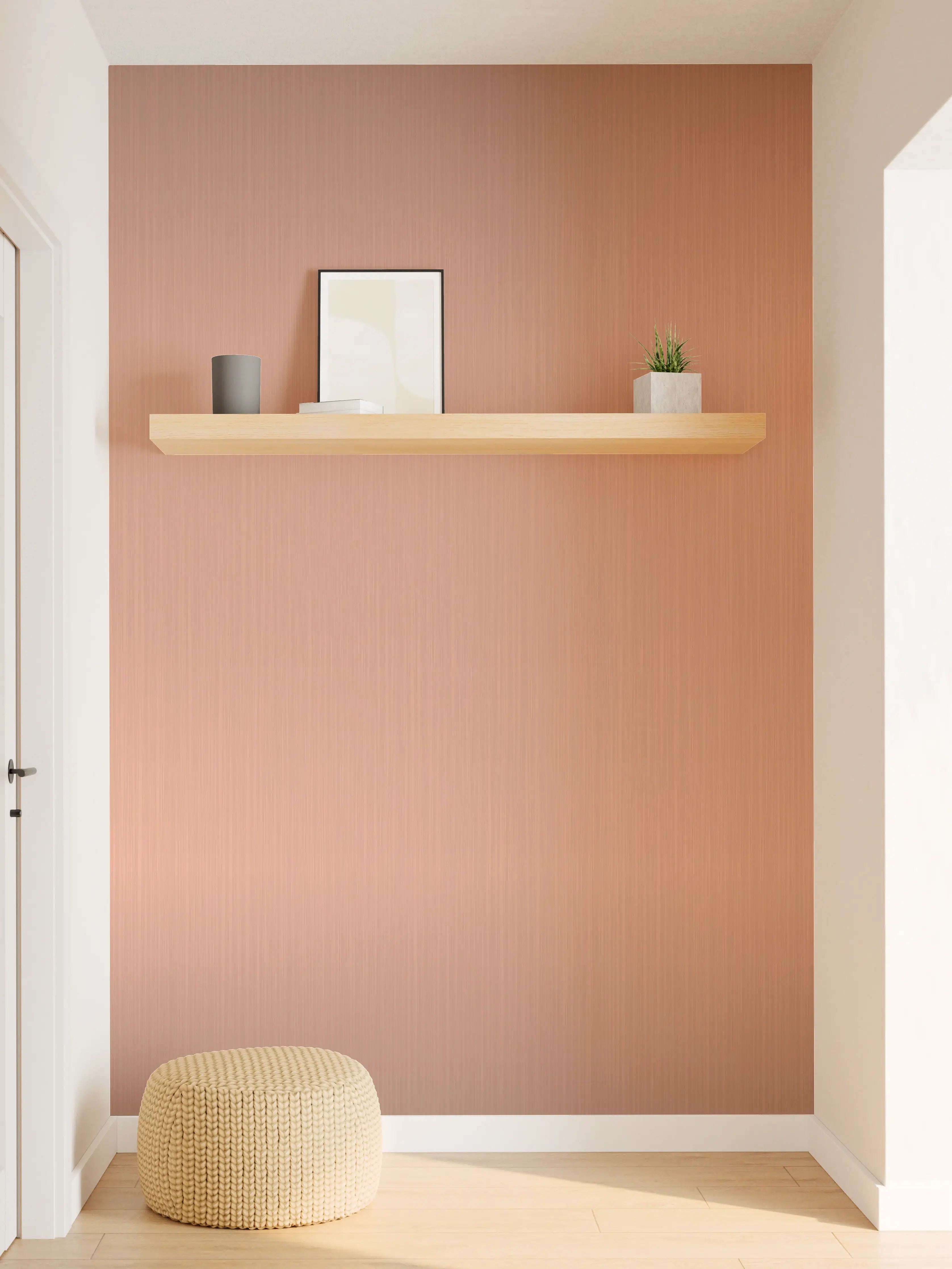 Wandverkleidung Flur - Metallische Gebürstete Bronze-Textur