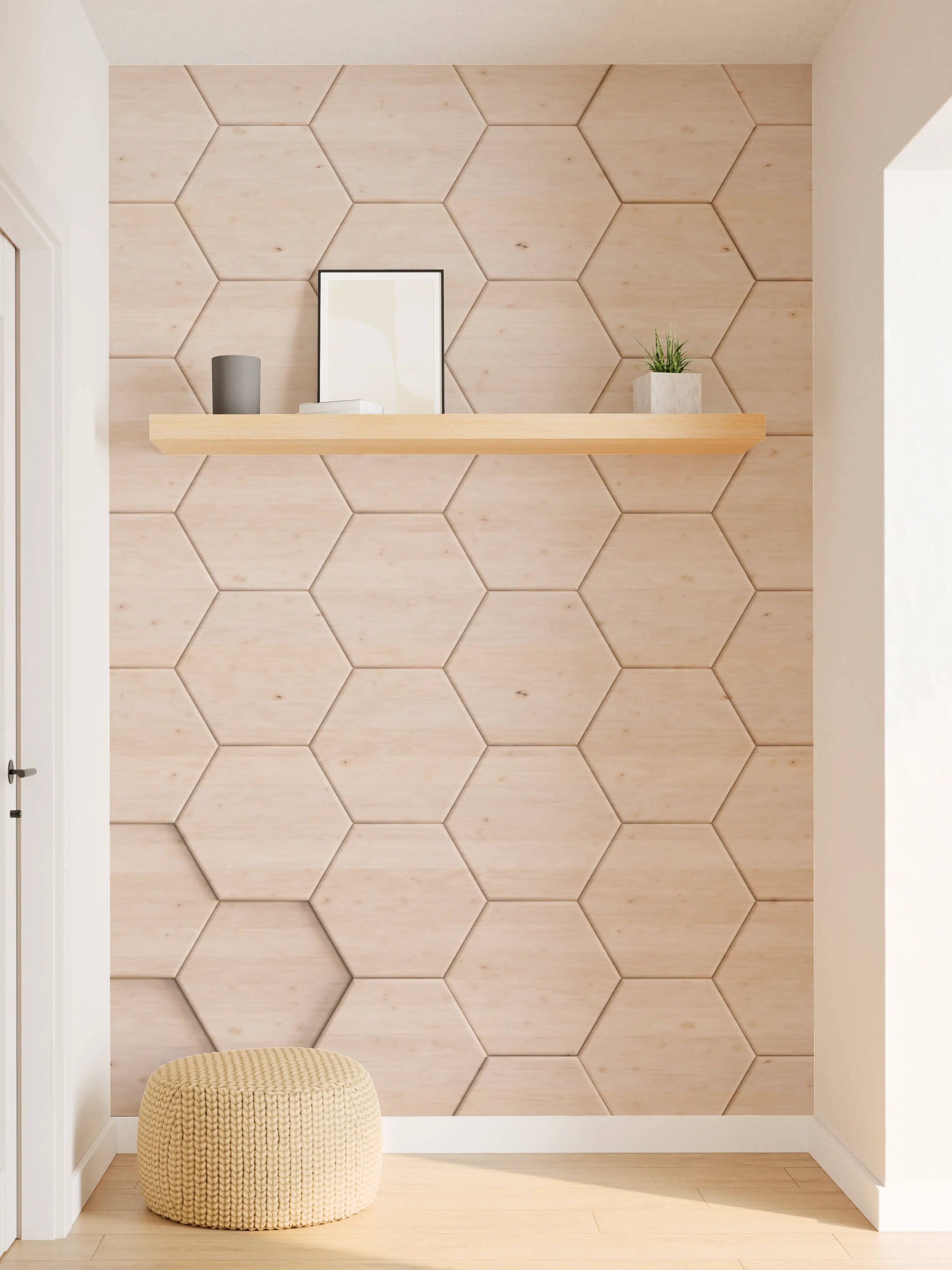 Wandverkleidung Flur - Moderne Holzdesign-Wanddekoration