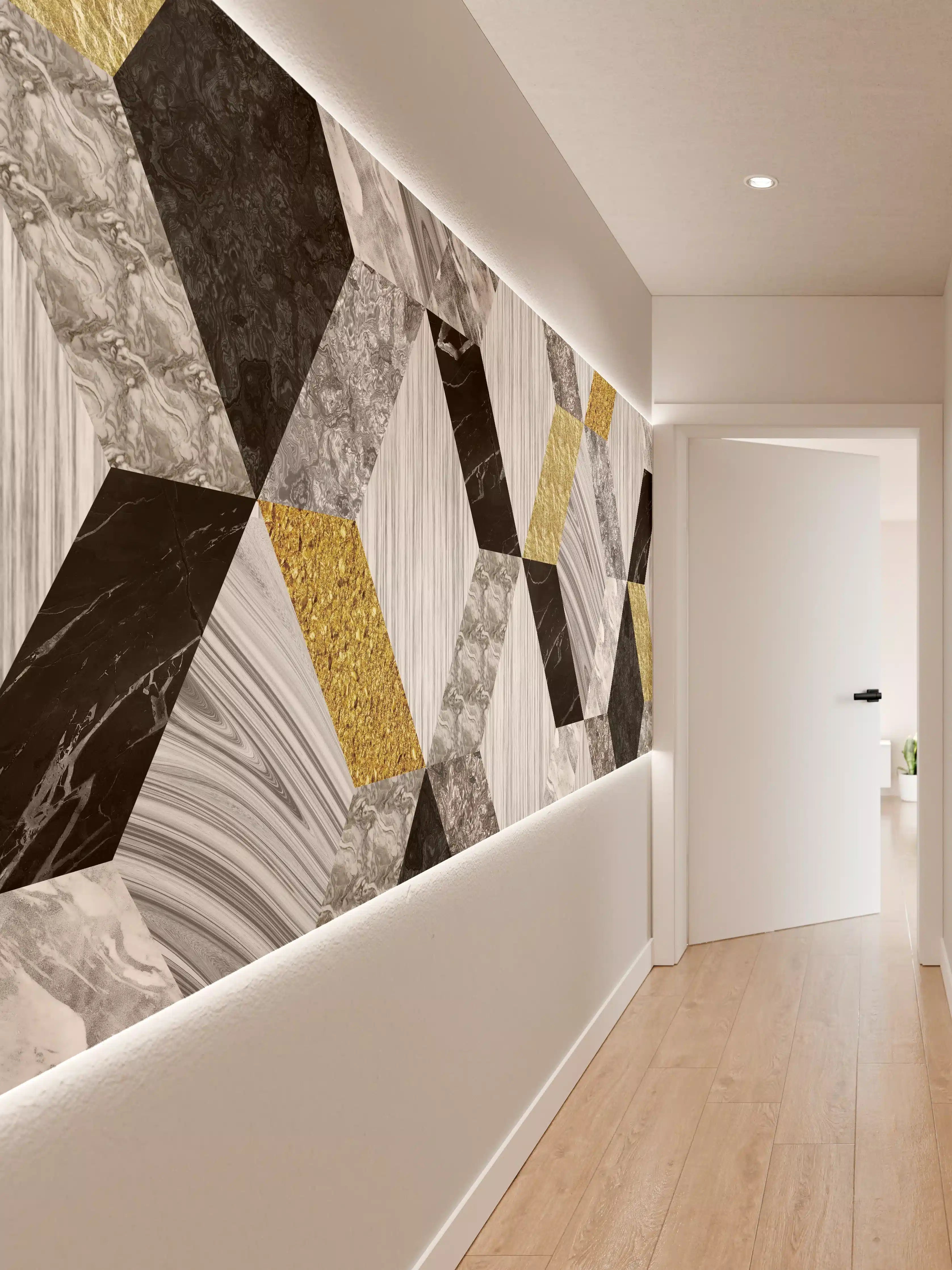 Wandverkleidung Flur - Moderne Keramik Textur