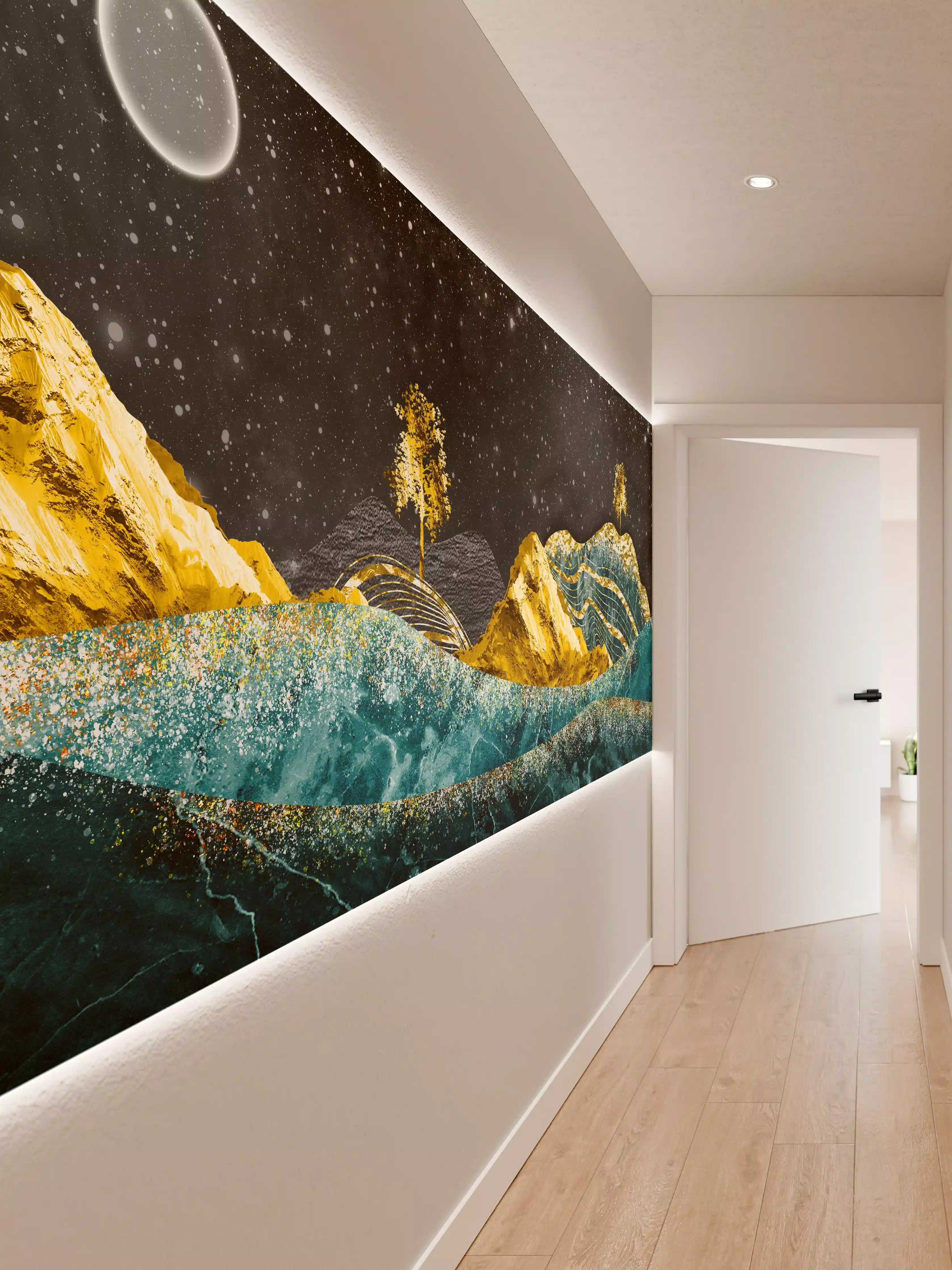 Wandverkleidung Flur - Moderne Kunst - Landschaft