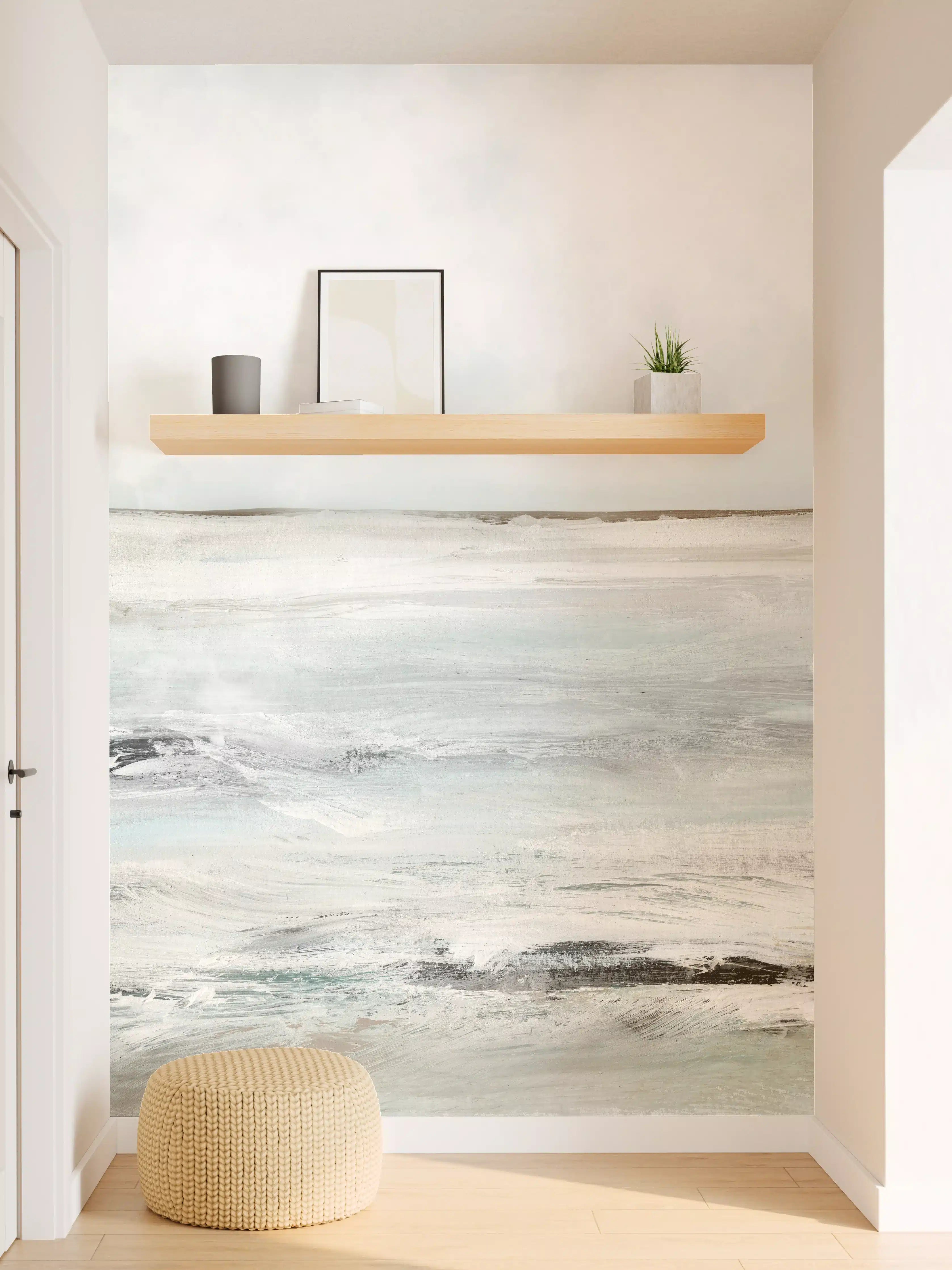 Wandverkleidung Flur - Moderne Kunst im Wintermeer