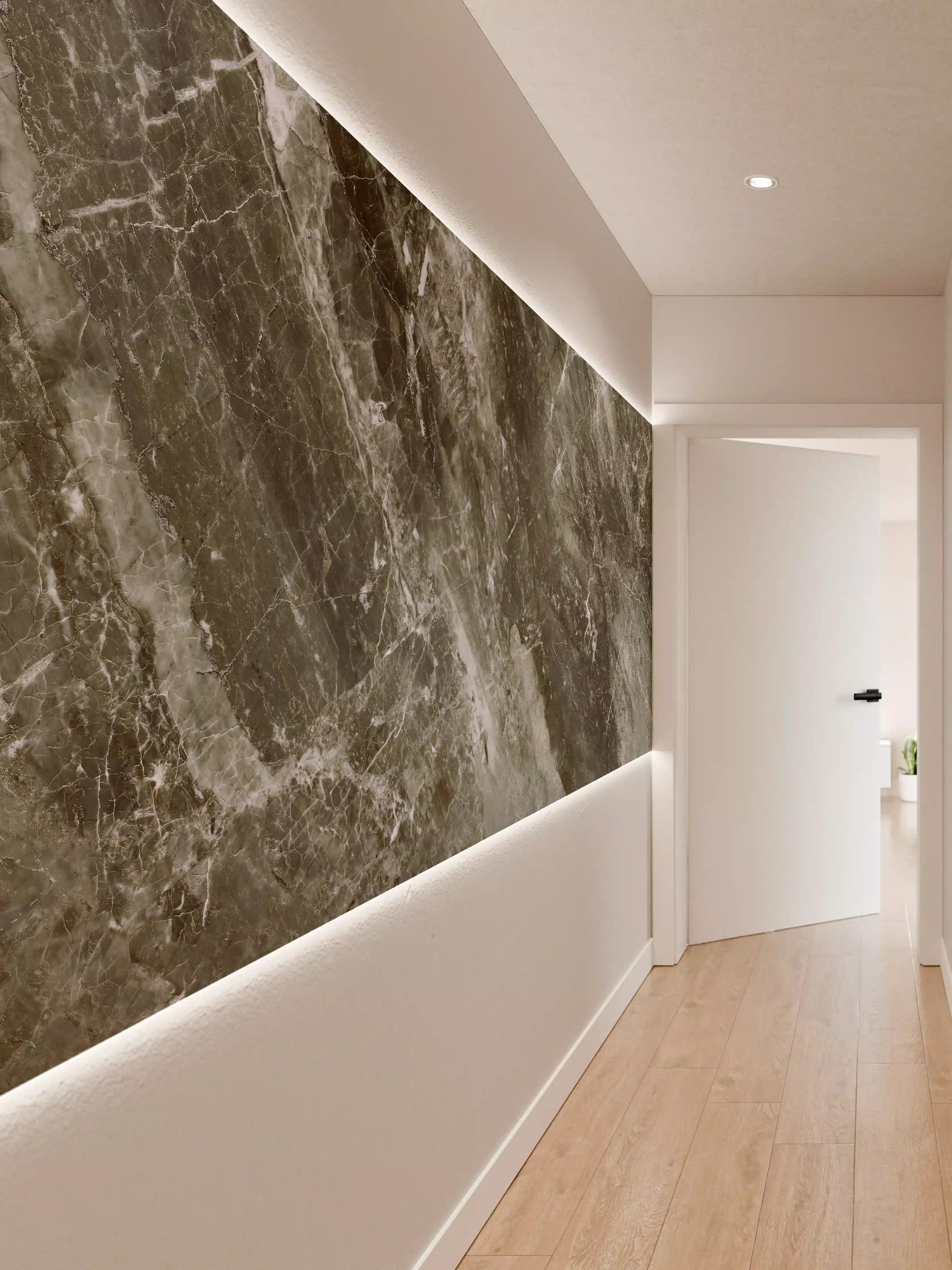 Wandverkleidung Flur - Moderne Marmor Textur 