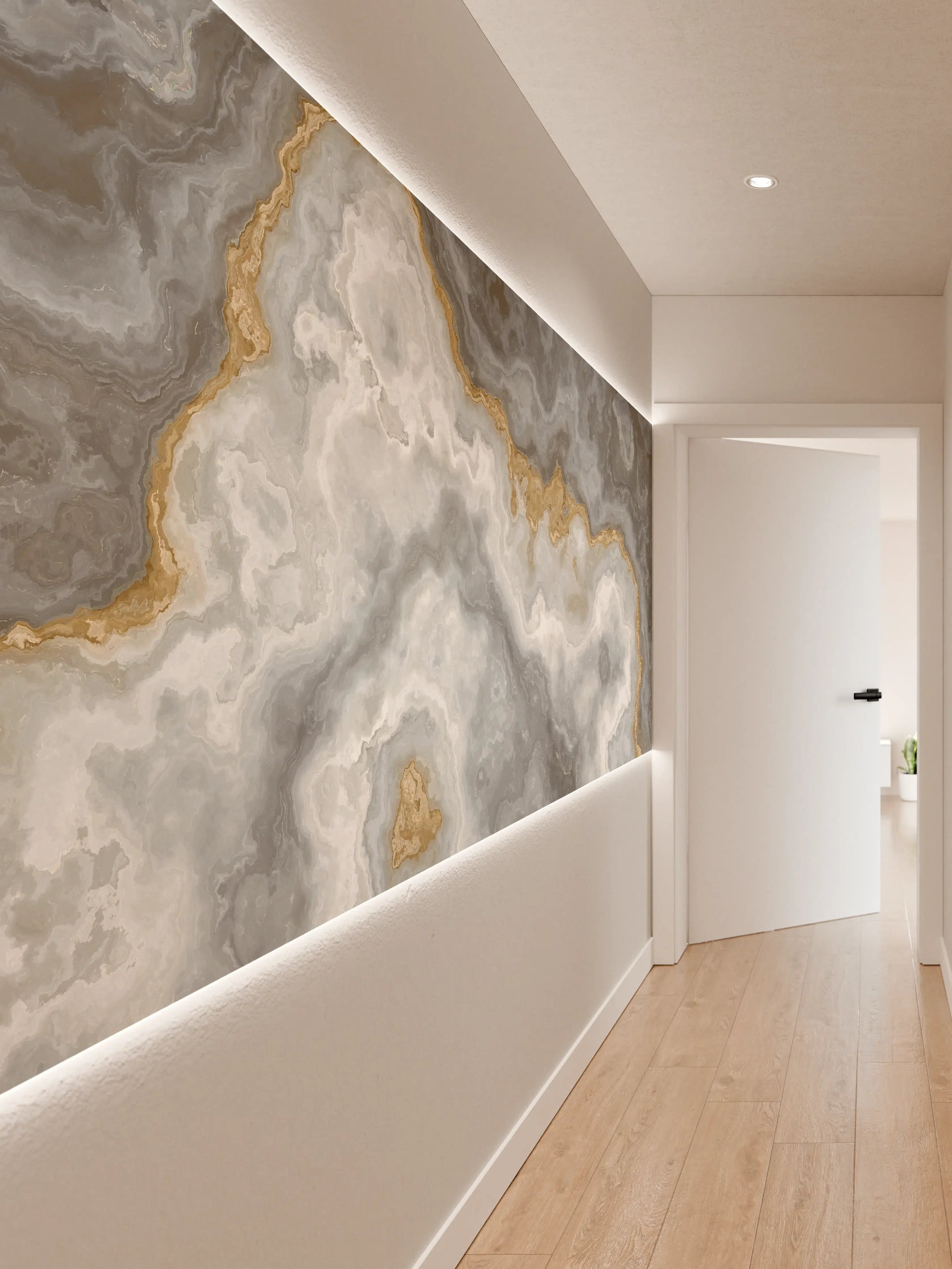 Wandverkleidung Flur - Moderne Marmoroptik Wandfliese