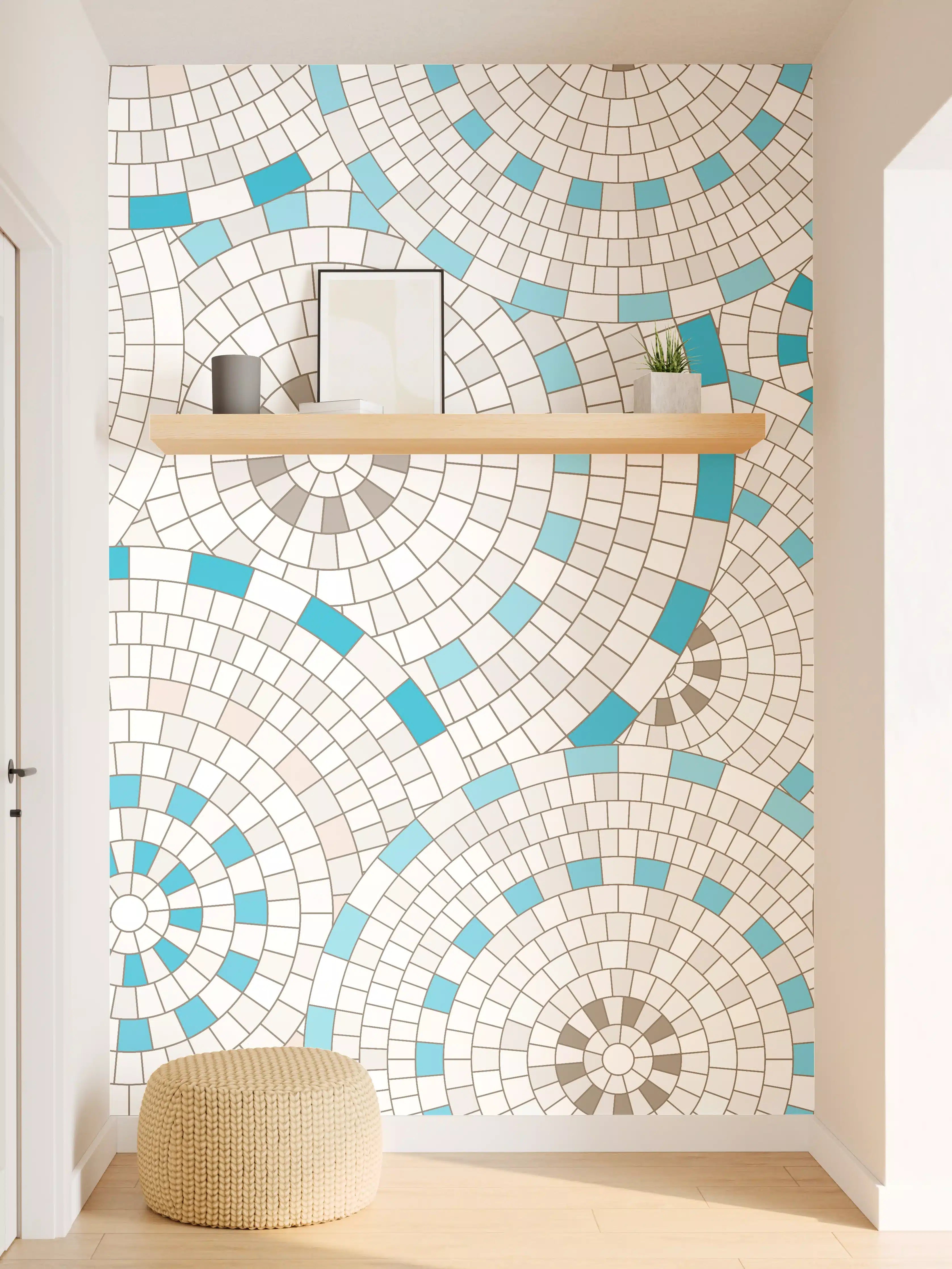 Wandverkleidung Flur - Moderne Mosaik-Fliesen Design