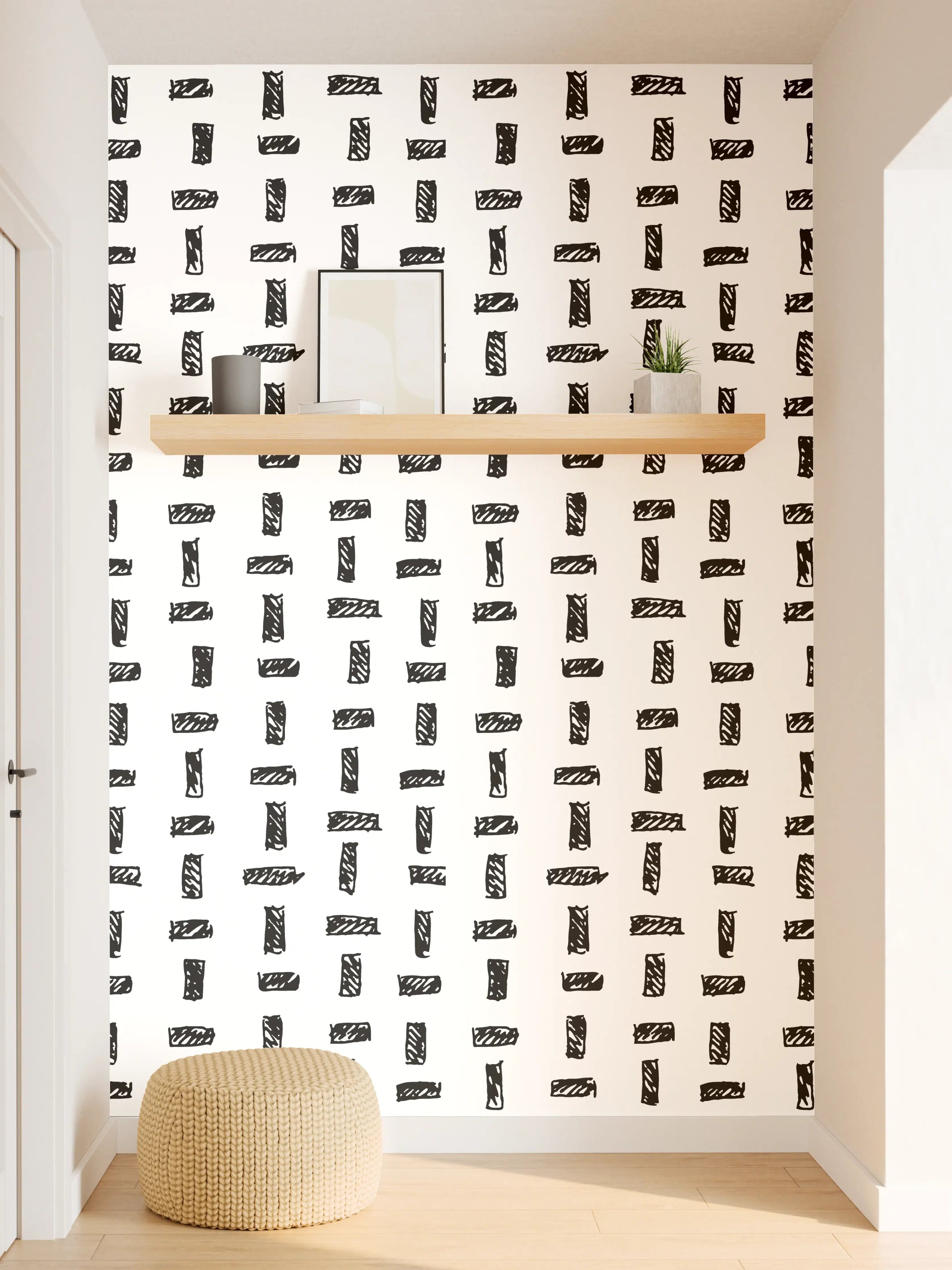 Wandverkleidung Flur - Moderne Musterwand Dekor