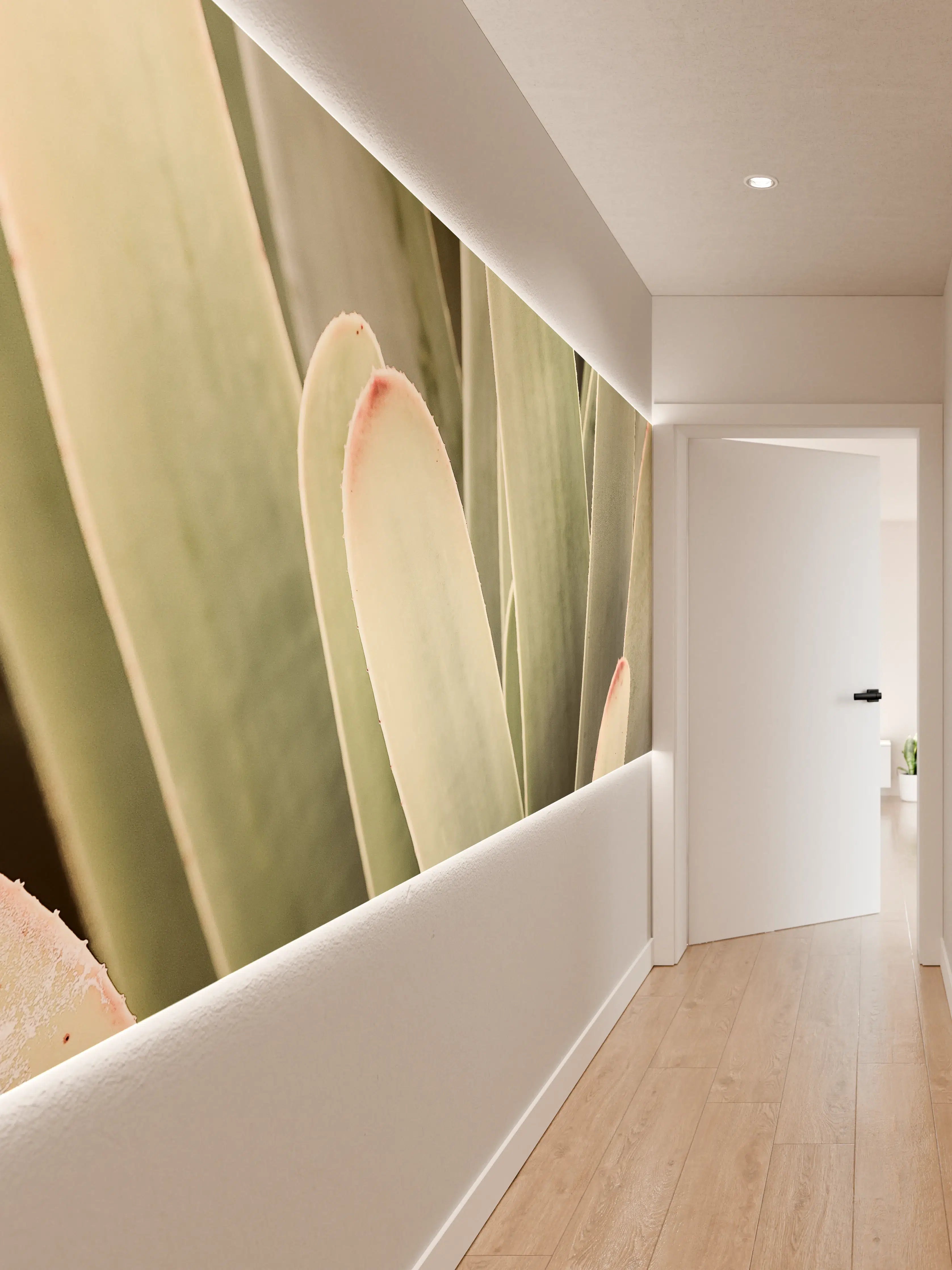 Wandverkleidung Flur - Moderne Pflanze in Nahaufnahme