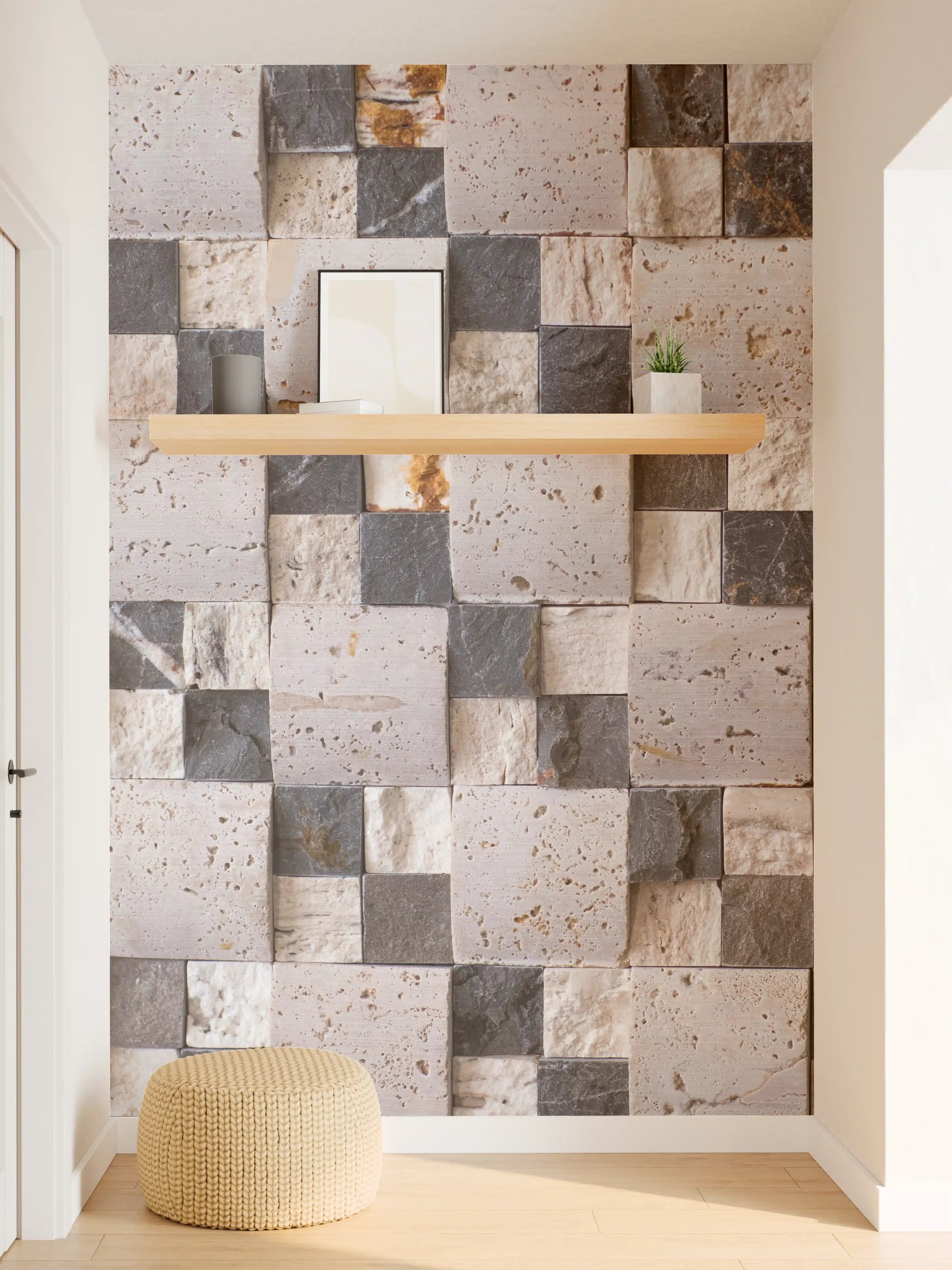 Wandverkleidung Flur - Moderne Wandgestaltung mit Mosaiksteinen