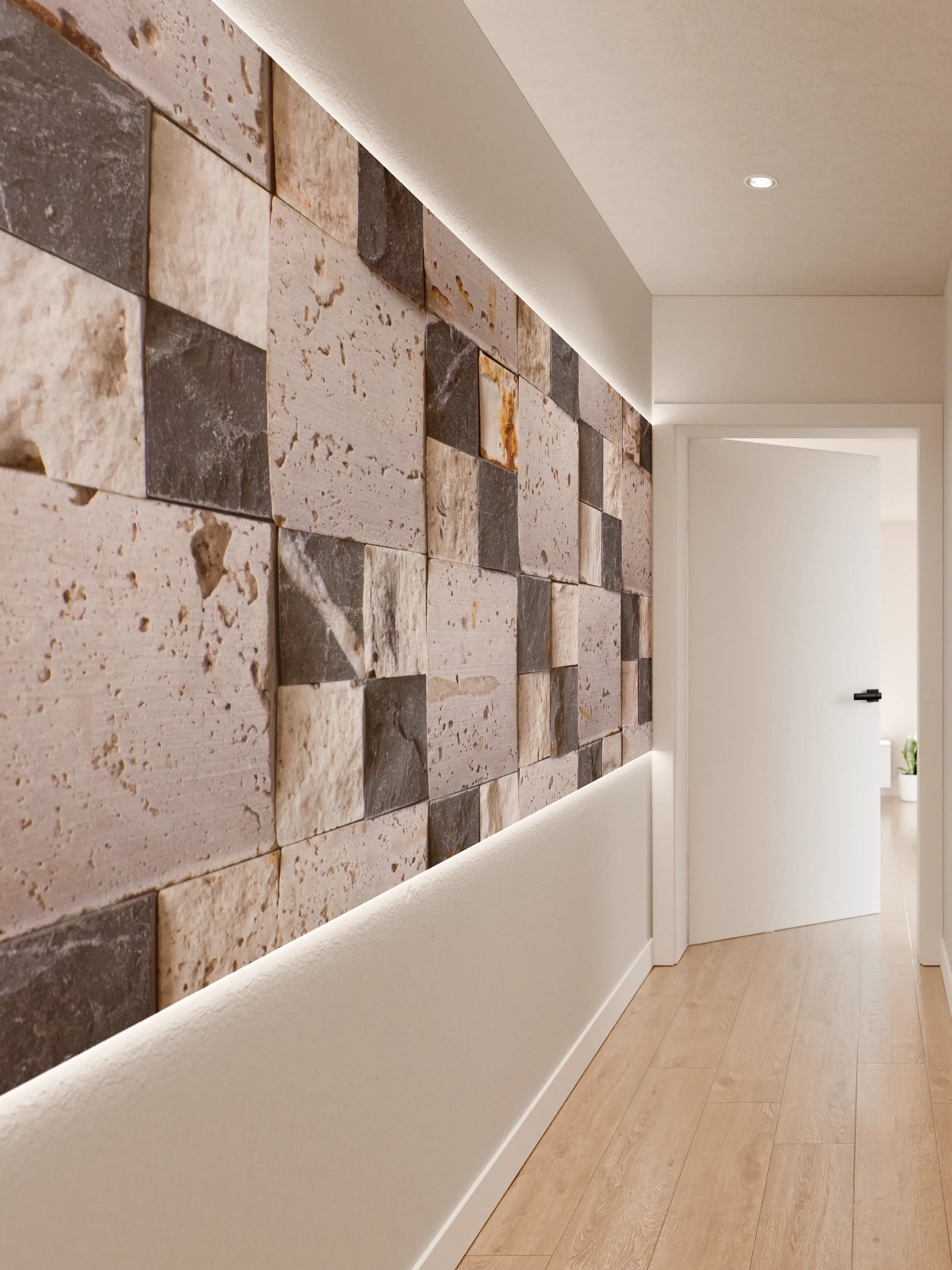Wandverkleidung Flur - Moderne Wandgestaltung mit Mosaiksteinen