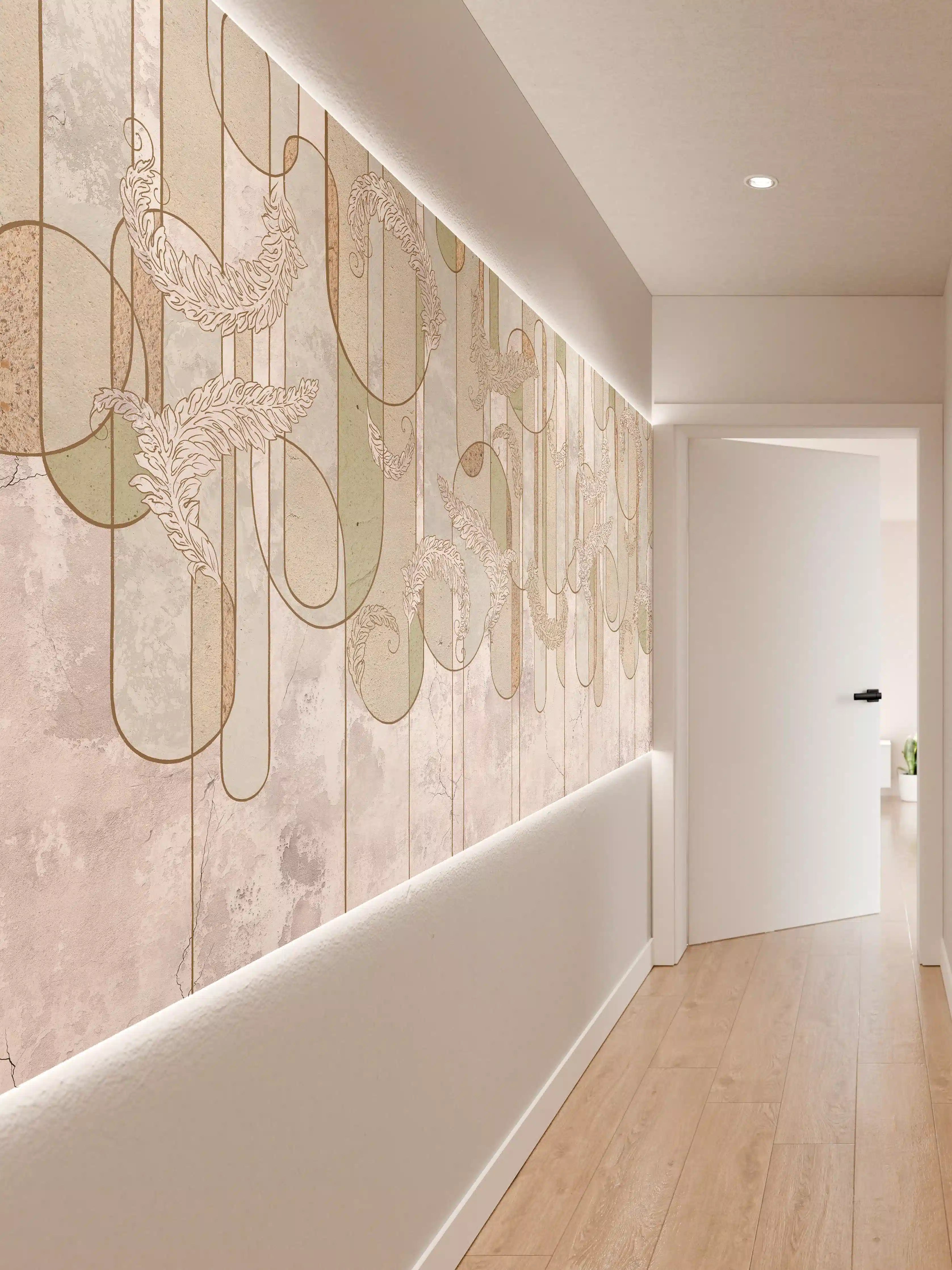 Wandverkleidung Flur - Moderne Wandgestaltung mit abstraktem Design