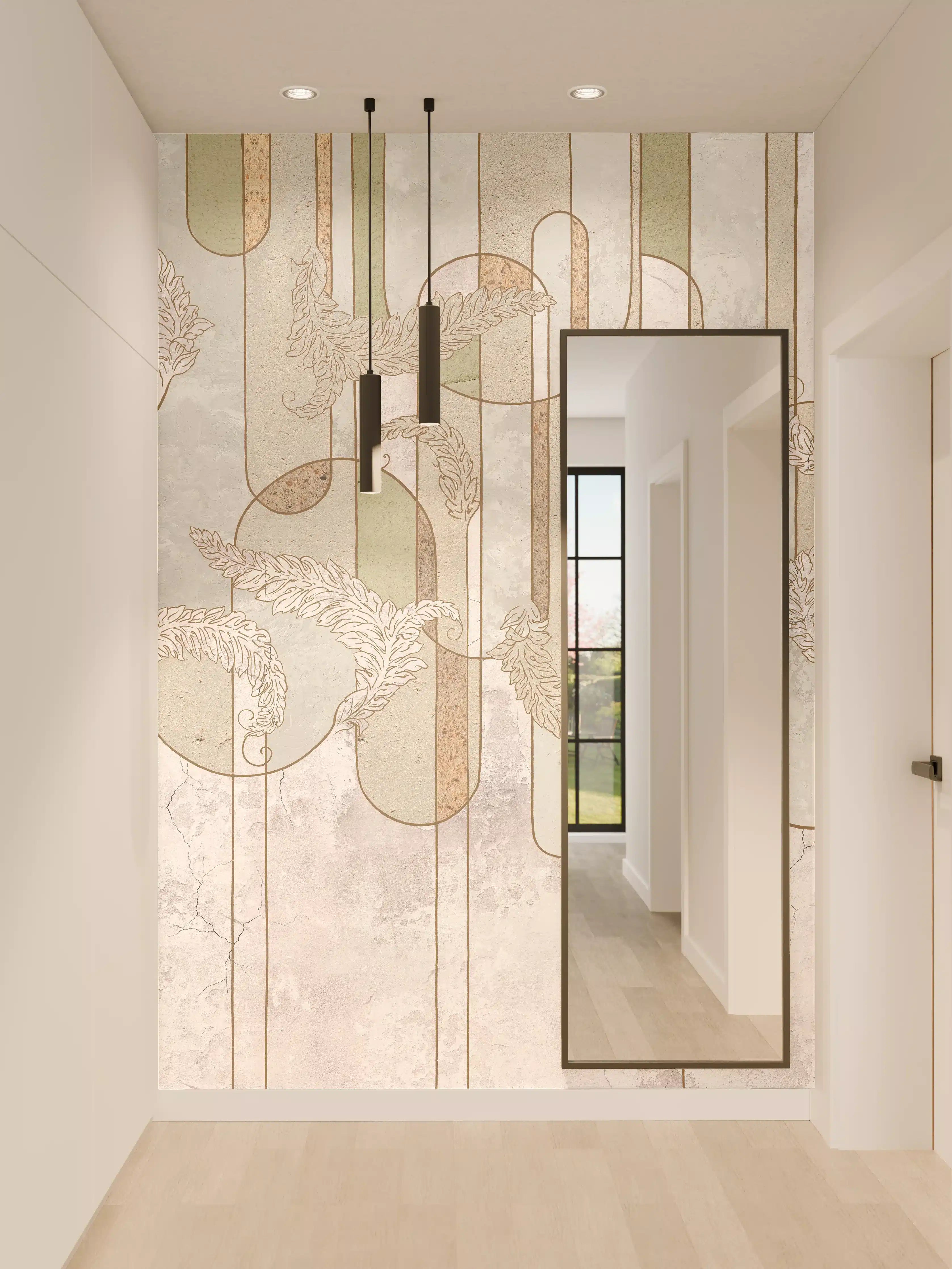 Wandverkleidung Flur - Moderne Wandgestaltung mit abstraktem Design