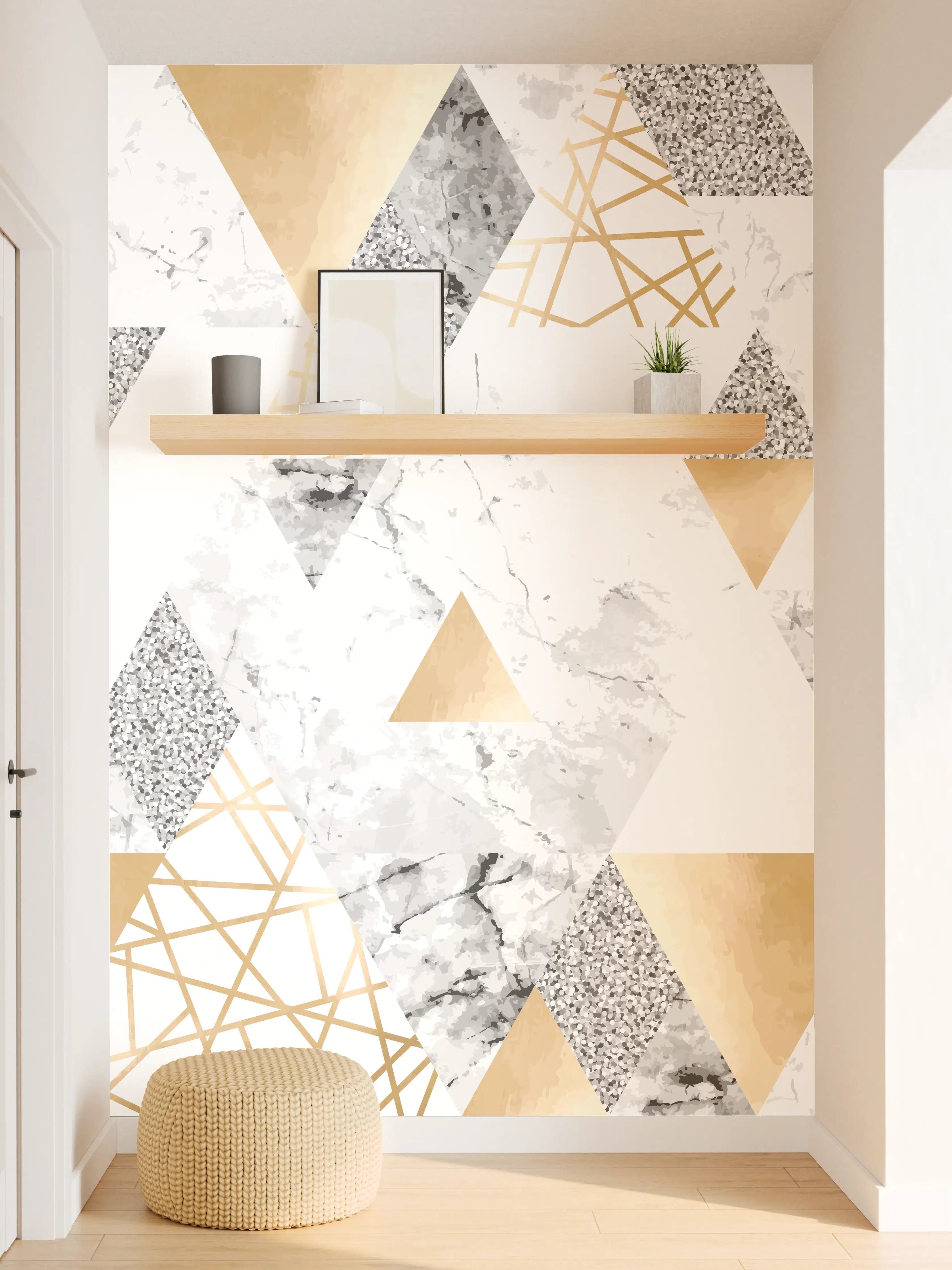 Wandverkleidung Flur - Moderne geomorphische Muster Gestaltung