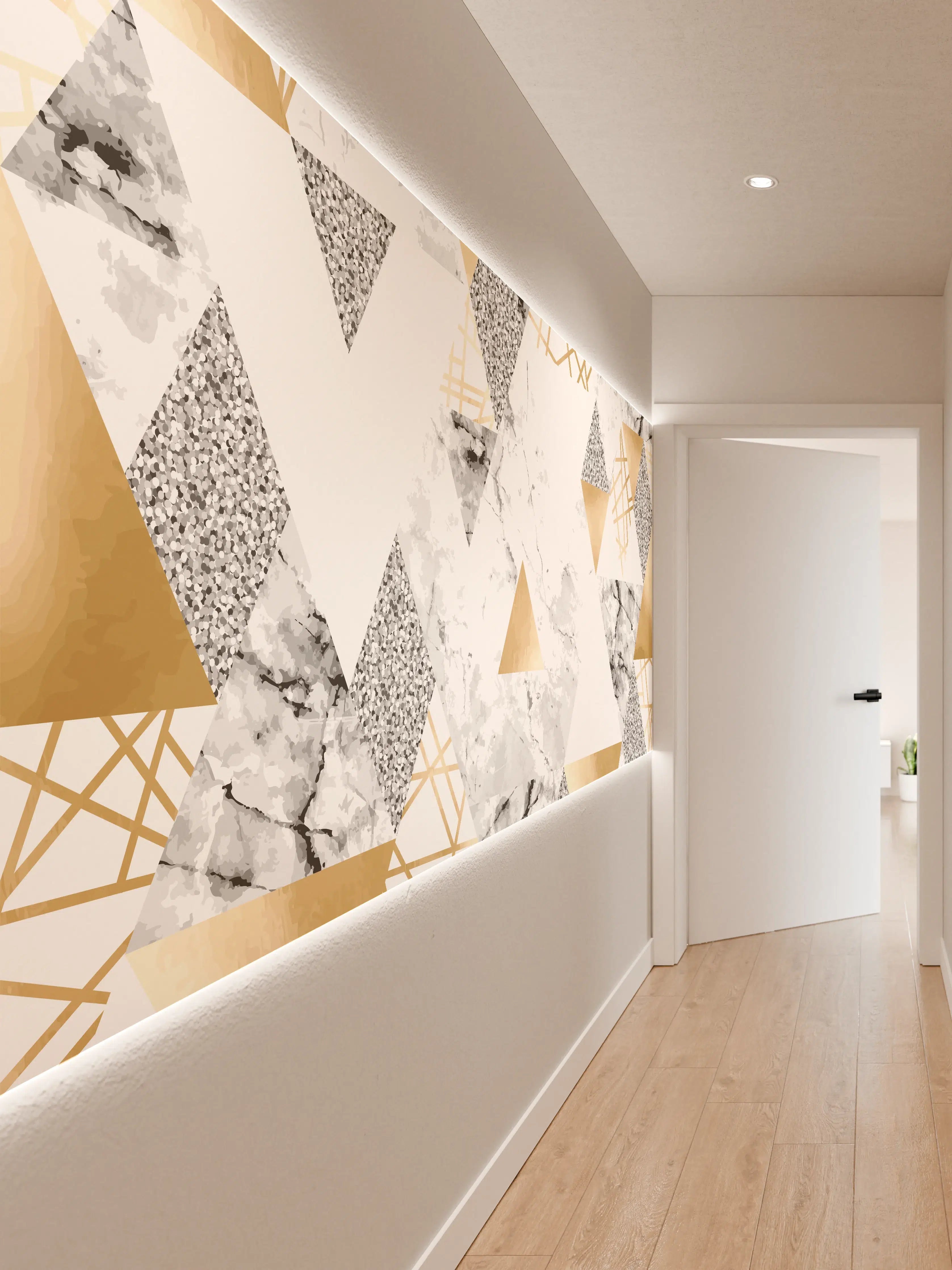 Wandverkleidung Flur - Moderne geomorphische Muster Gestaltung