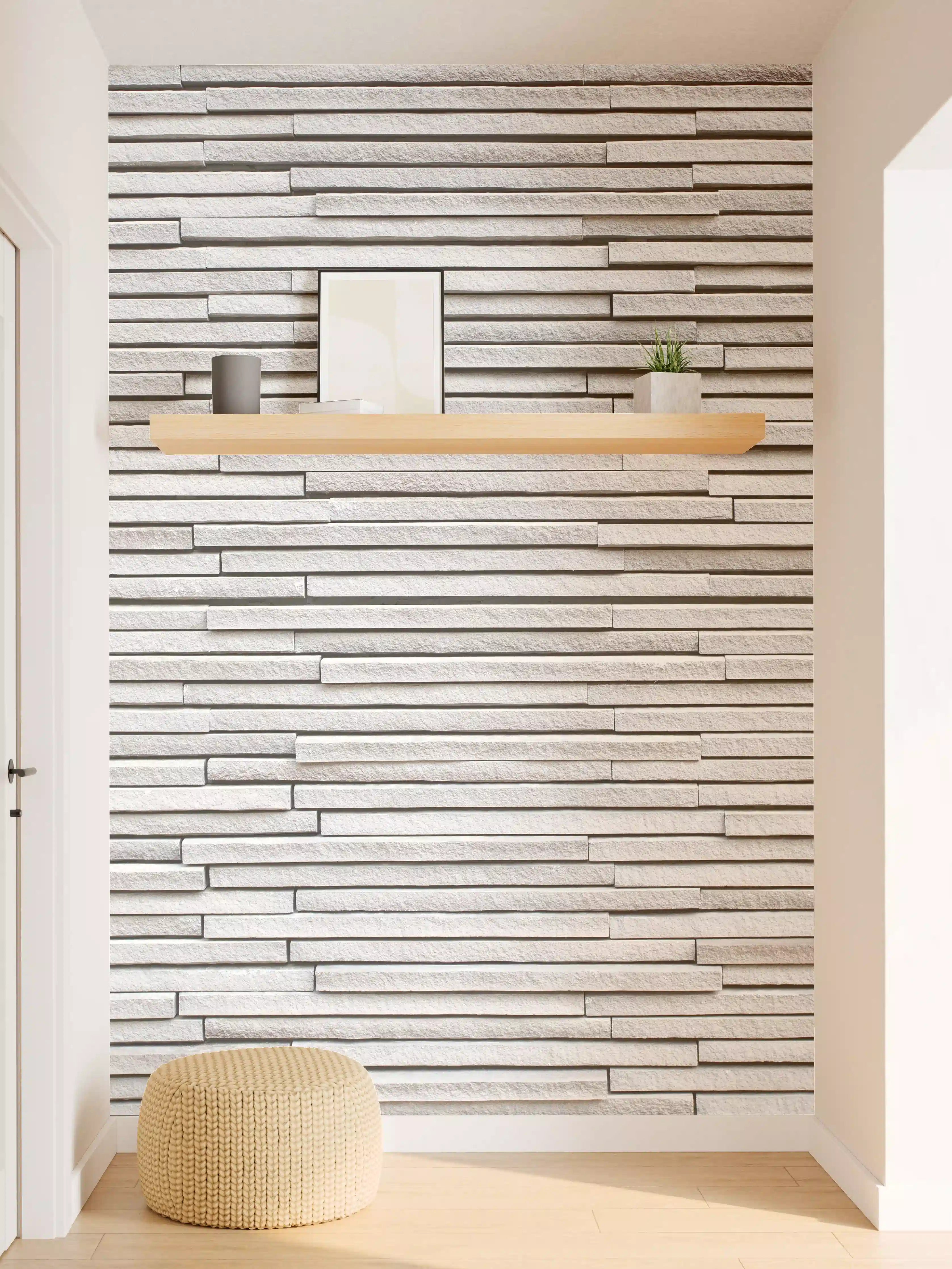 Wandverkleidung Flur - Moderne helle Wandgestaltung