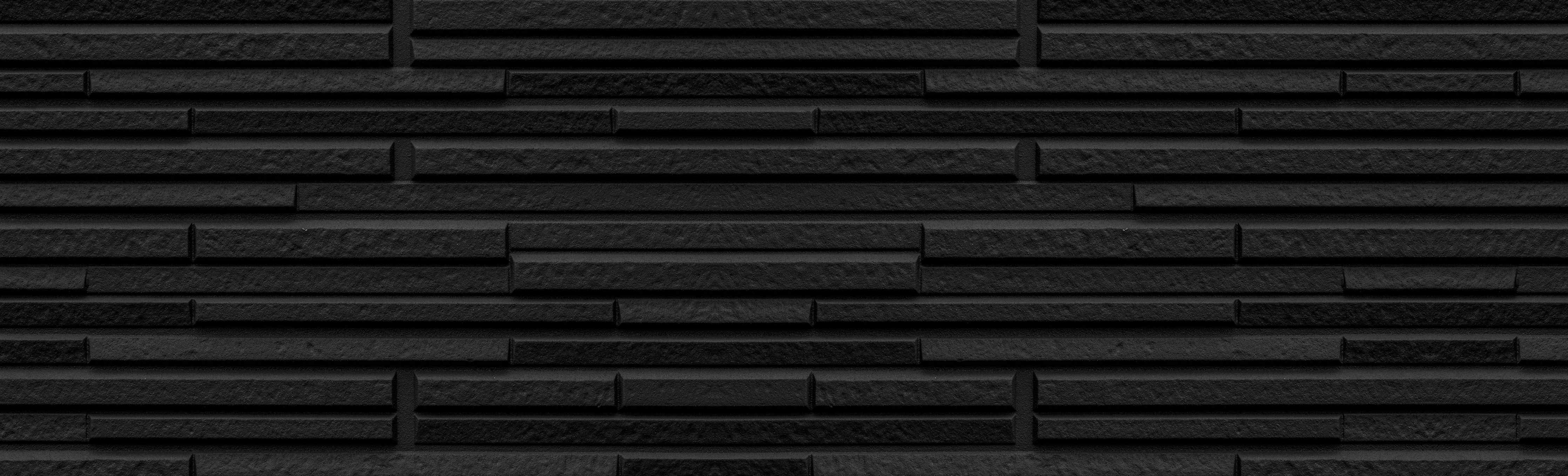 Wandverkleidung Flur-Moderne schwarze Steindwand
