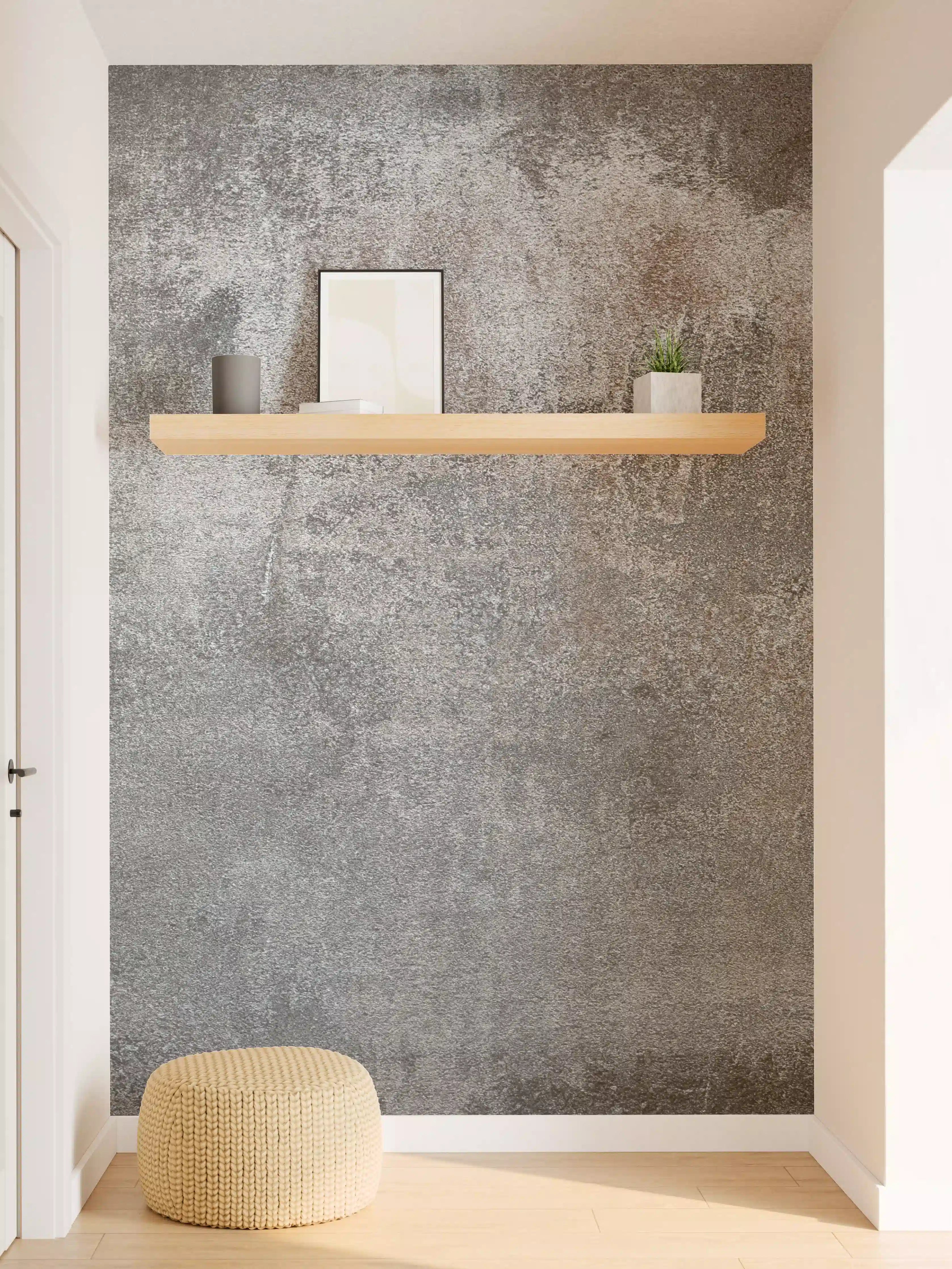Wandverkleidung Flur - Moderner Betonoptik-Hintergrund