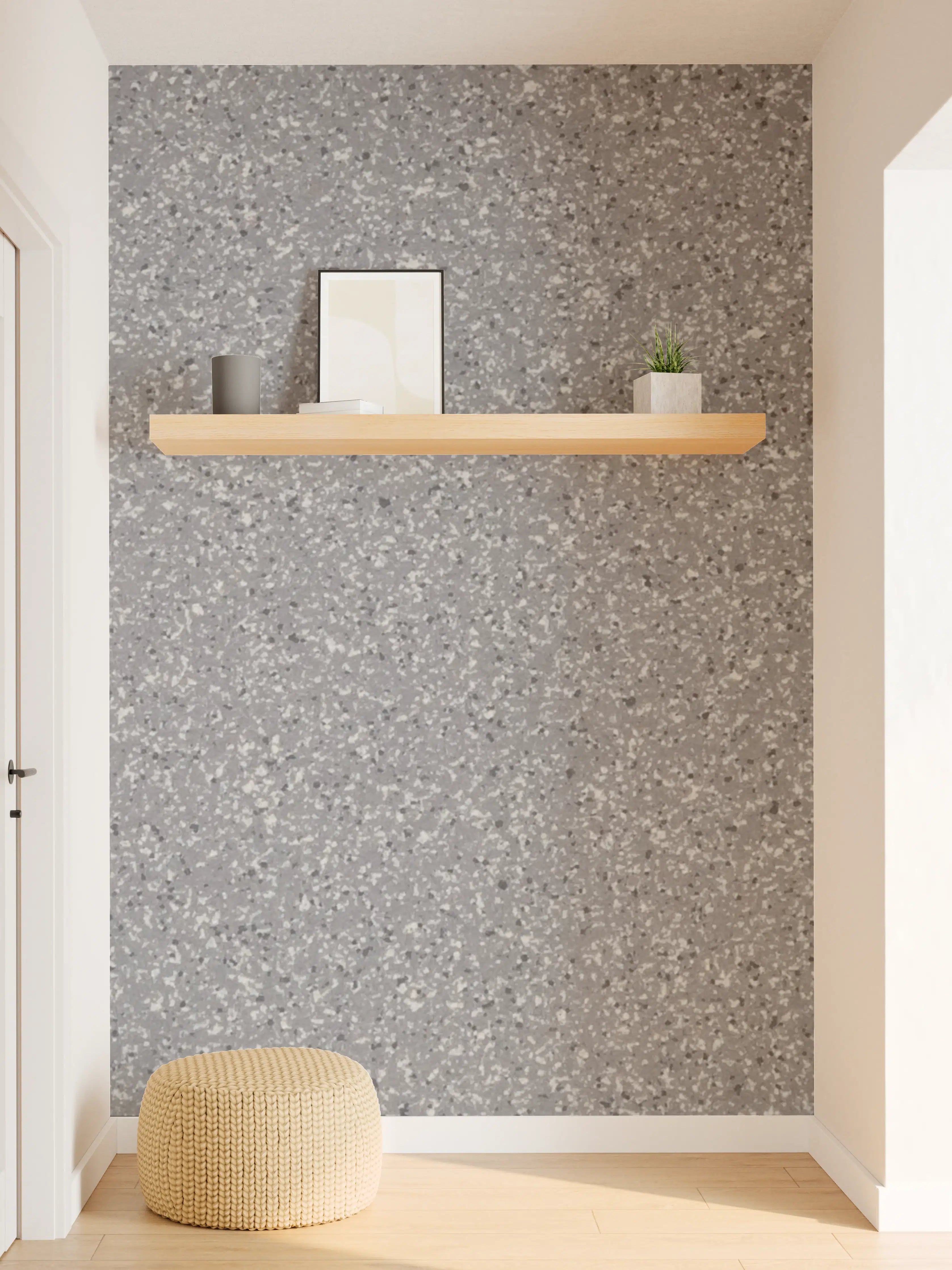 Wandverkleidung Flur - Modernes graues Sandstein-Muster