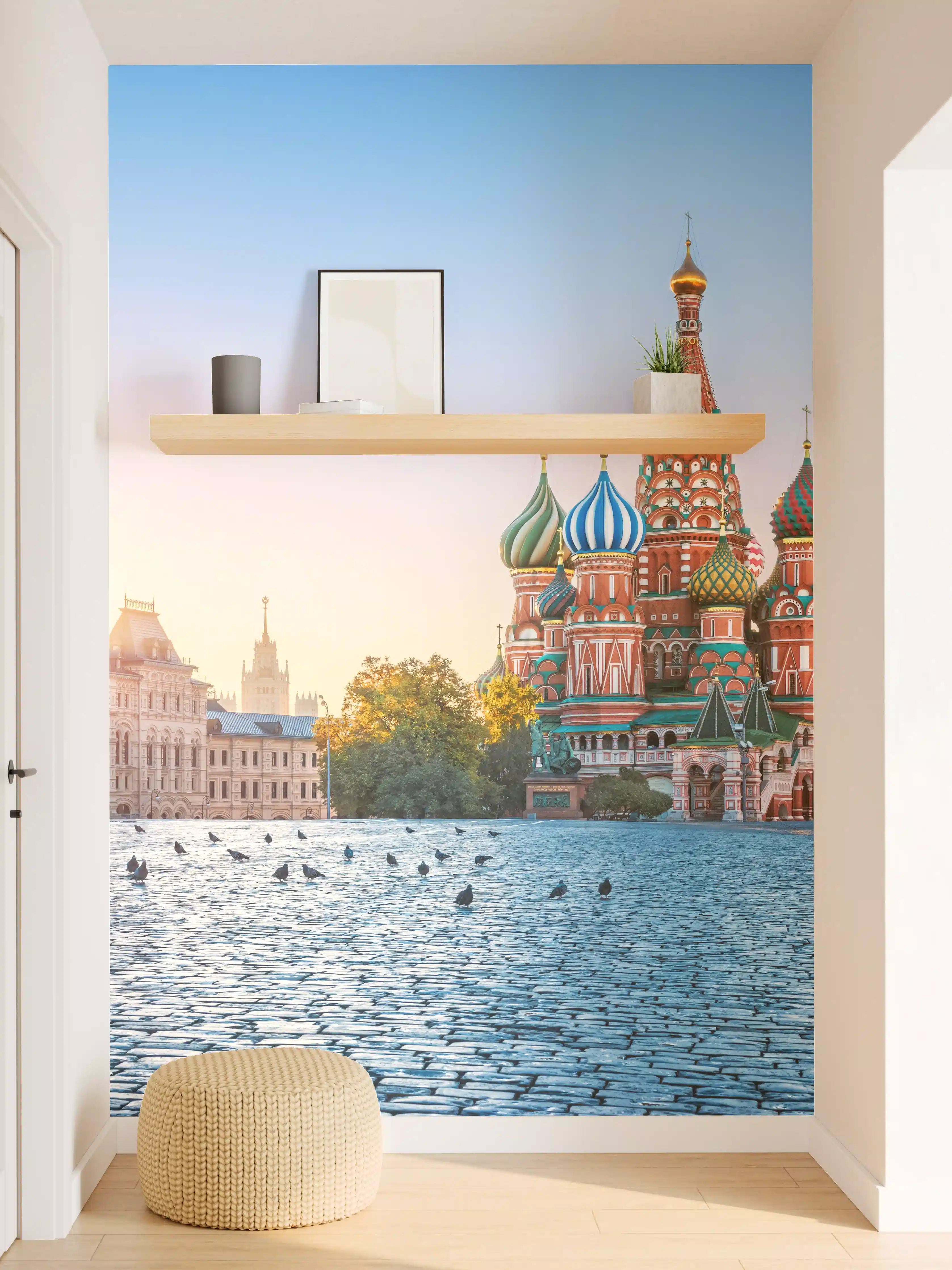 Wandverkleidung Flur - Morgendliche Grautöne in Moskaus Moschee