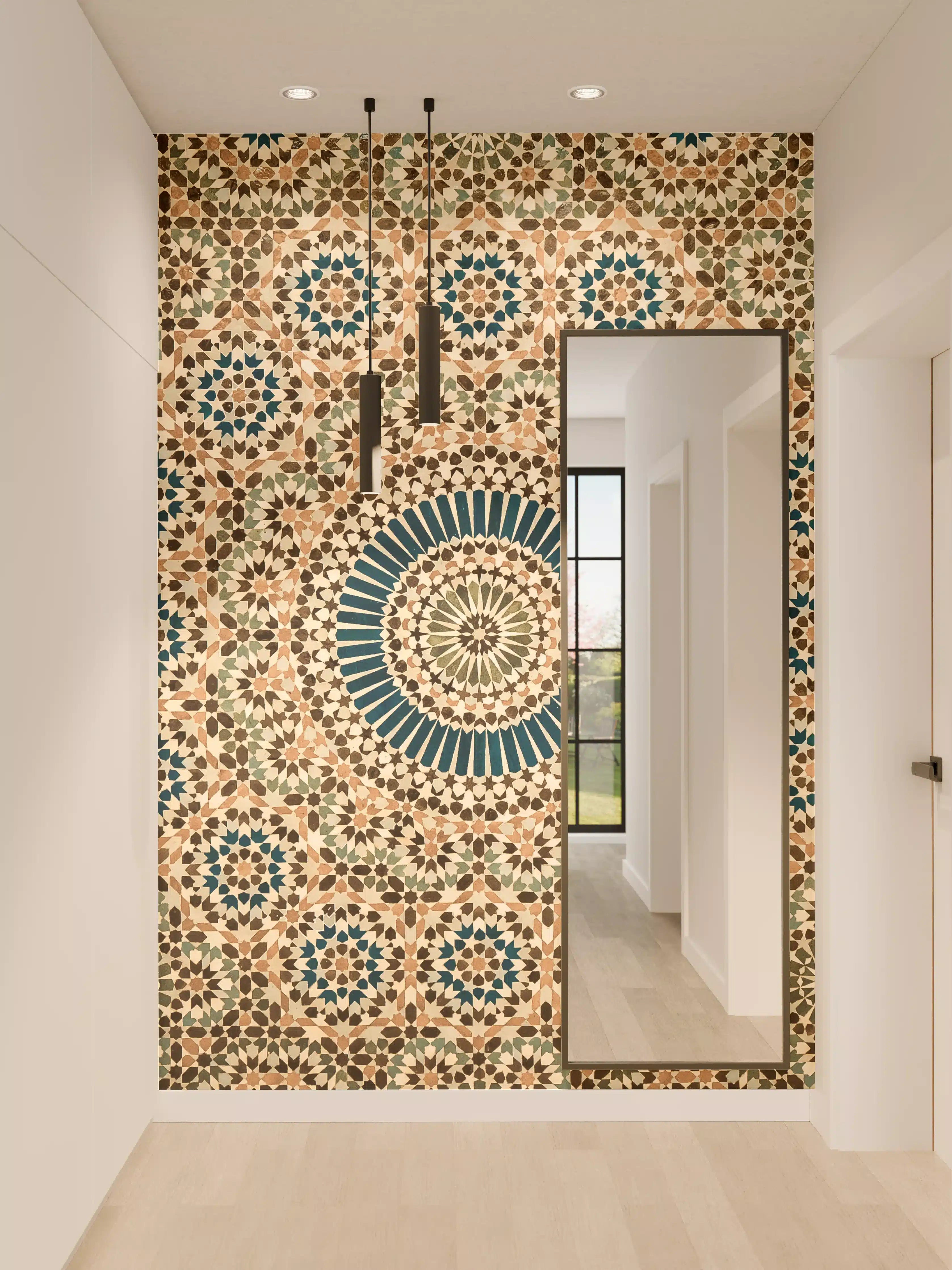 Wandverkleidung Flur - Mosaik im marokkanischen Stil