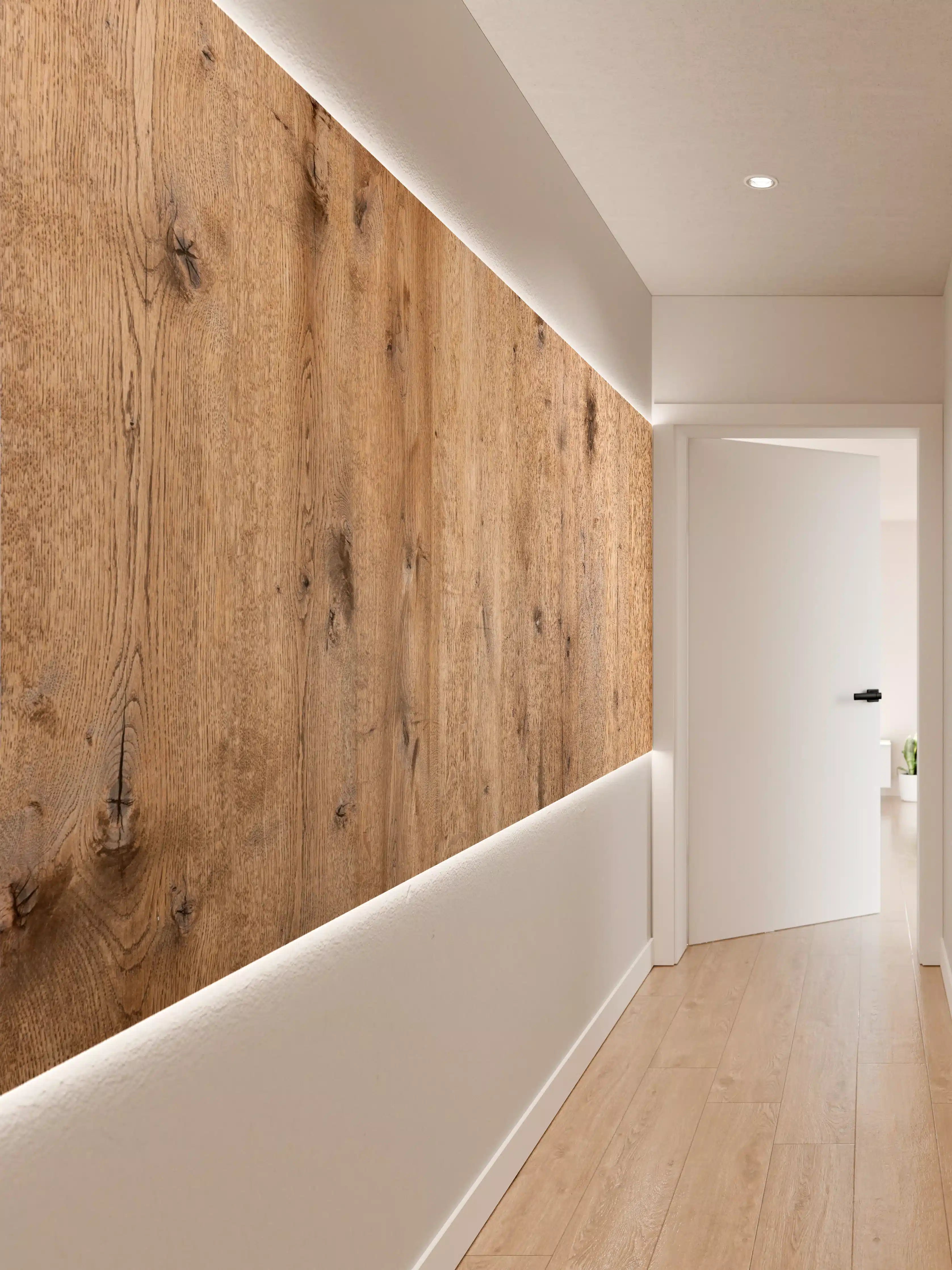 Wandverkleidung Flur - Natürliche Holzoptik für Zuhause