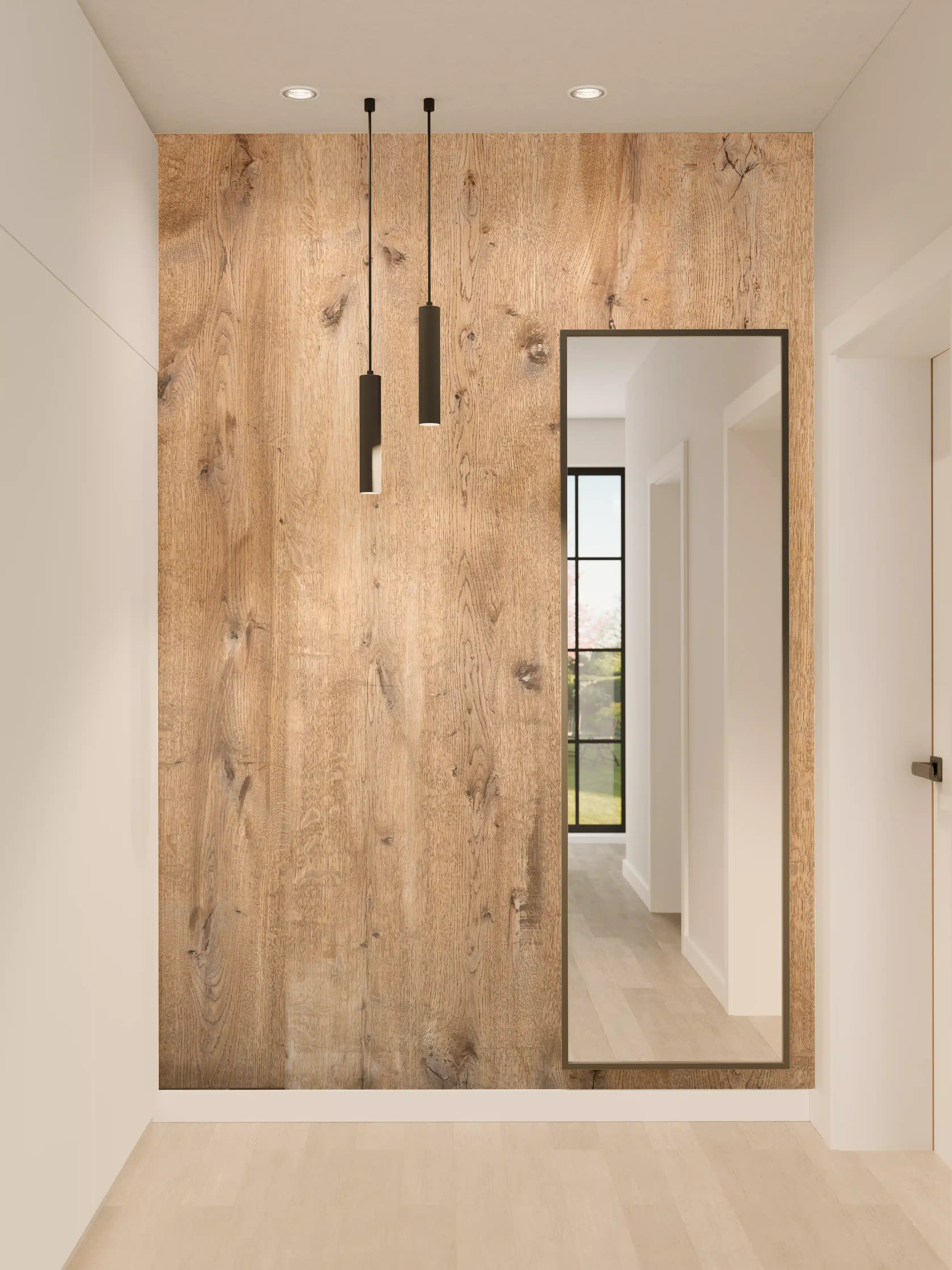 Wandverkleidung Flur - Natürliche Holzoptik für Zuhause