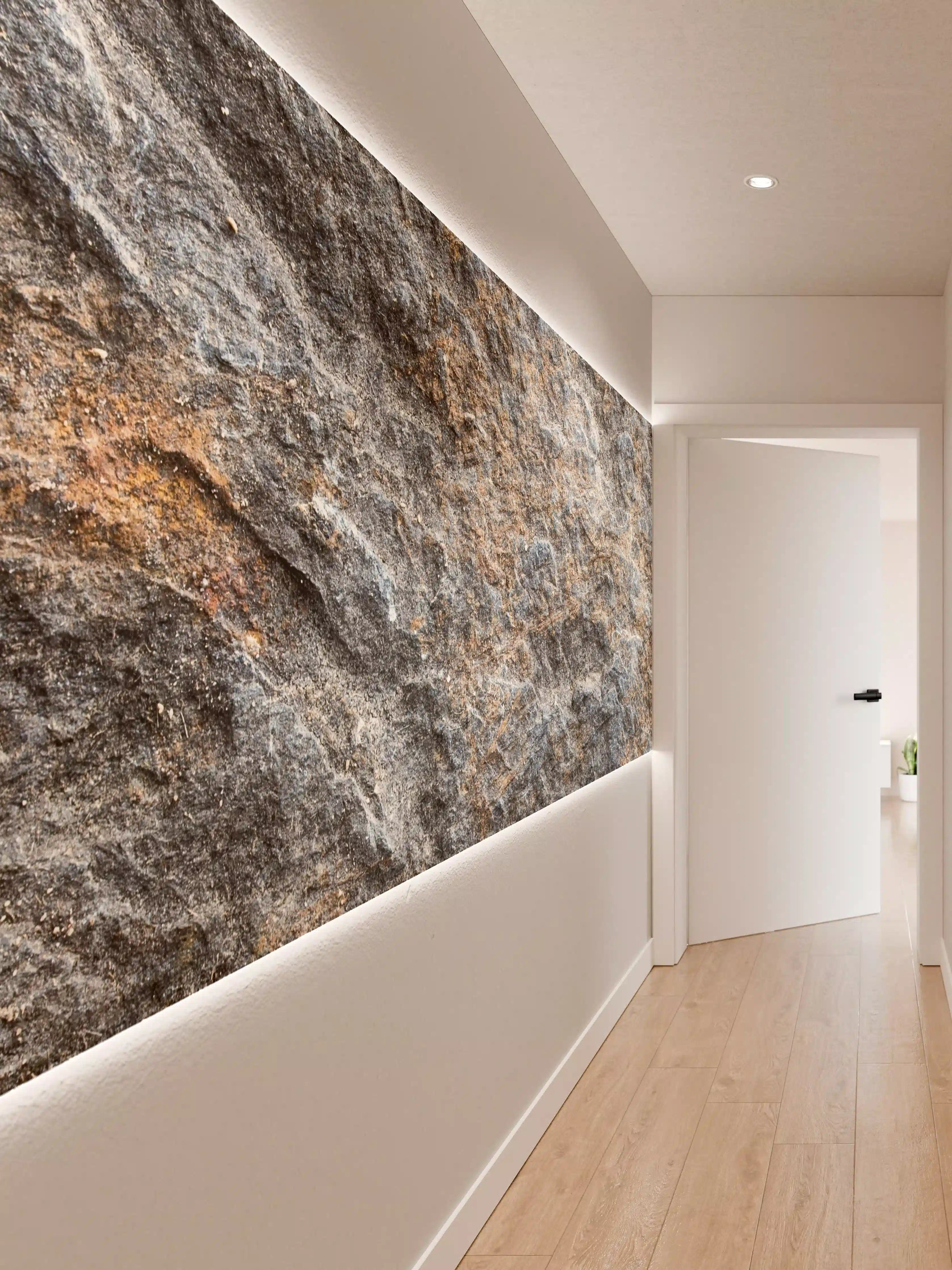 Wandverkleidung Flur - Natürliche Steineffekte Wandgestaltung