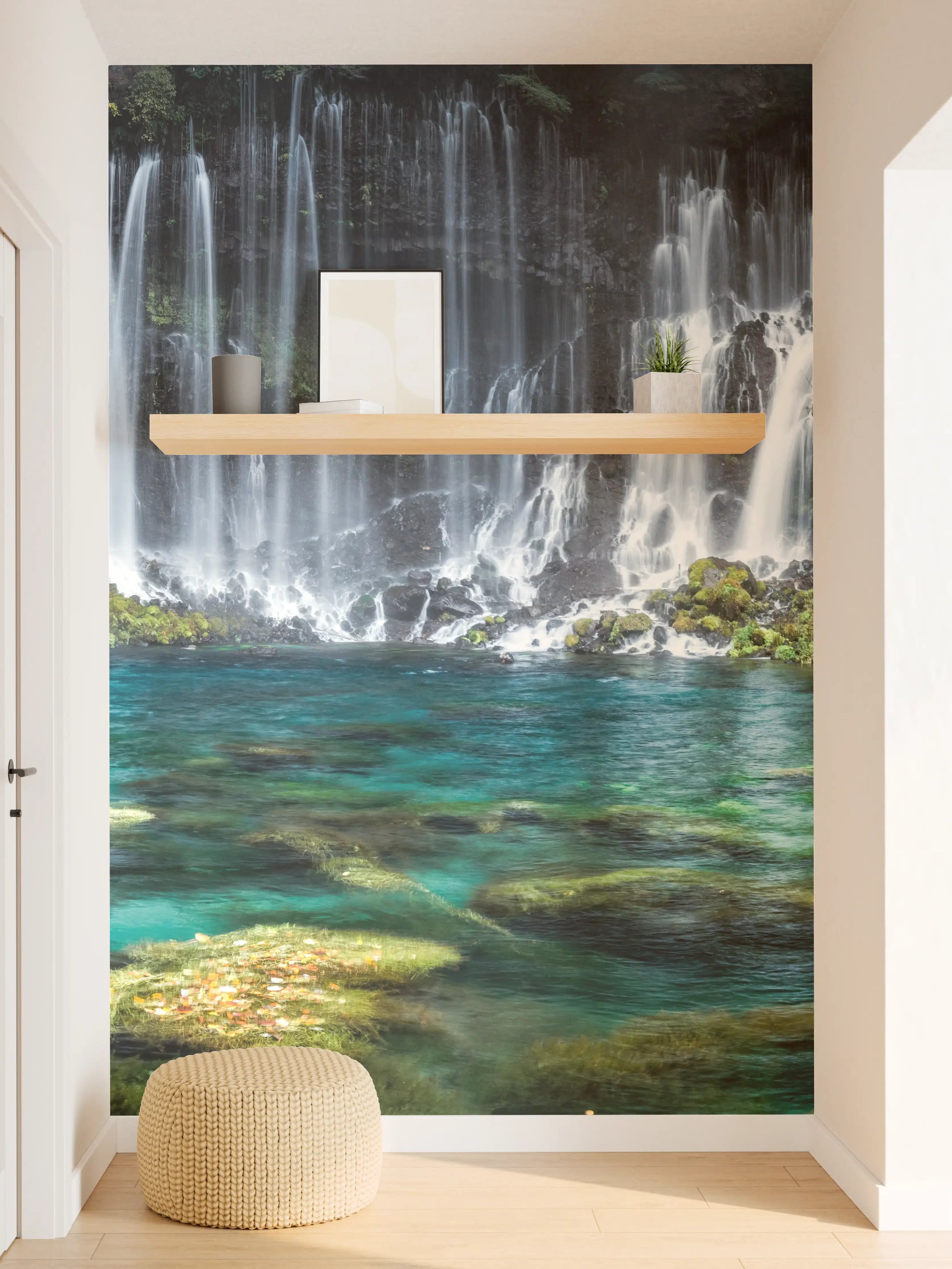 Wandverkleidung Flur - Naturidyll Wasserfall