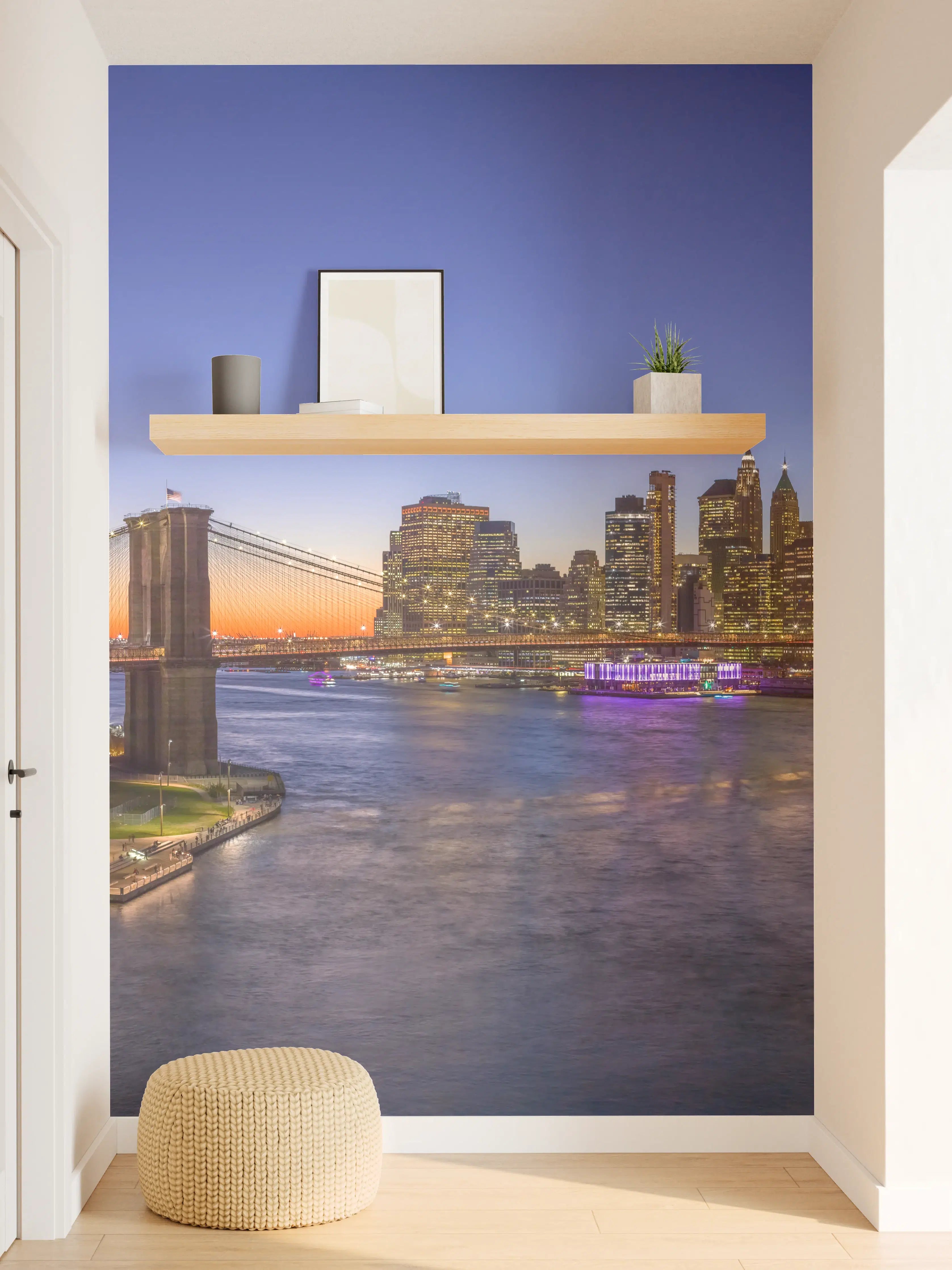 Wandverkleidung Flur - New York City Sonnenuntergang