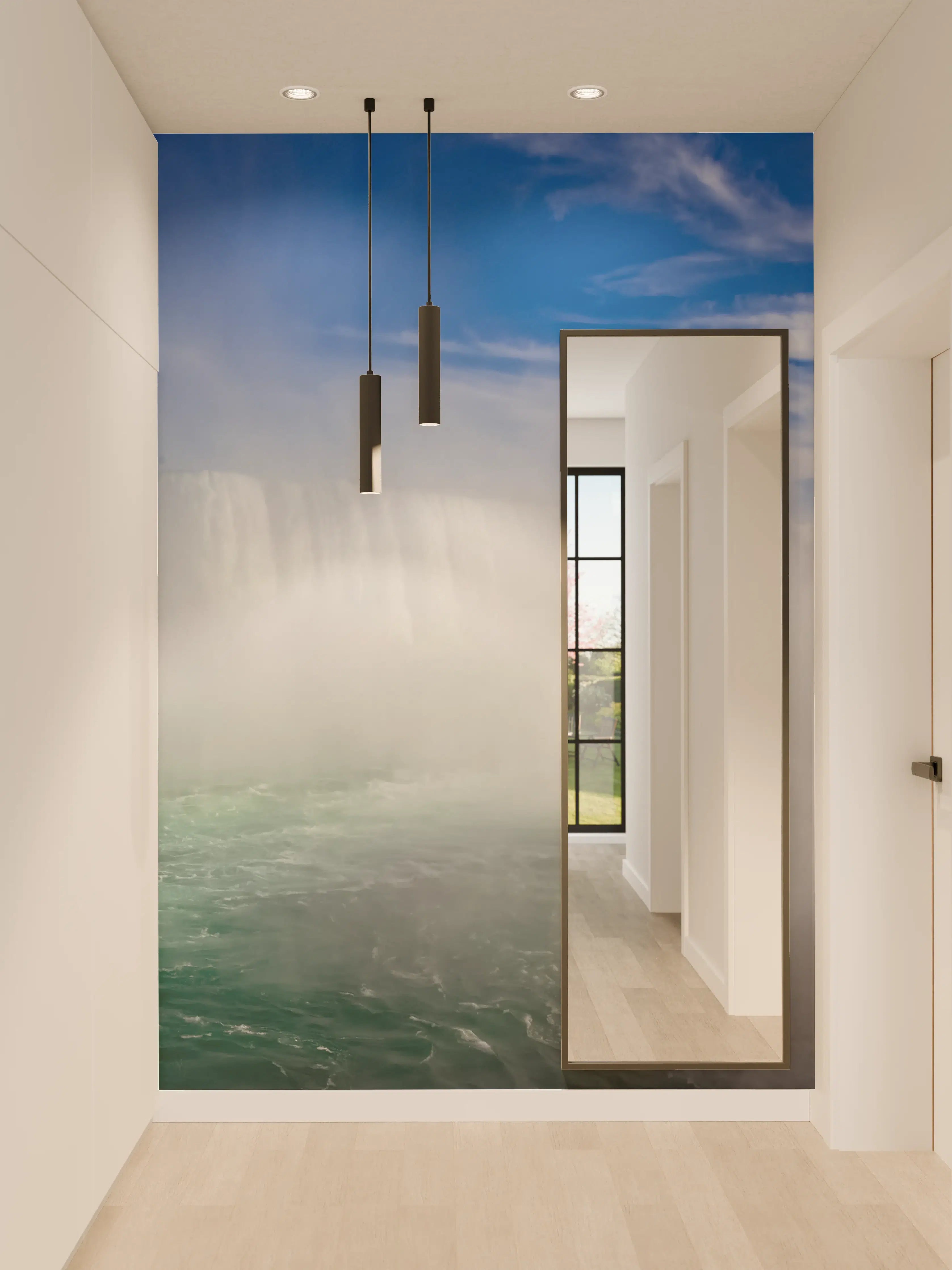 Wandverkleidung Flur - Niagara Wasserfälle