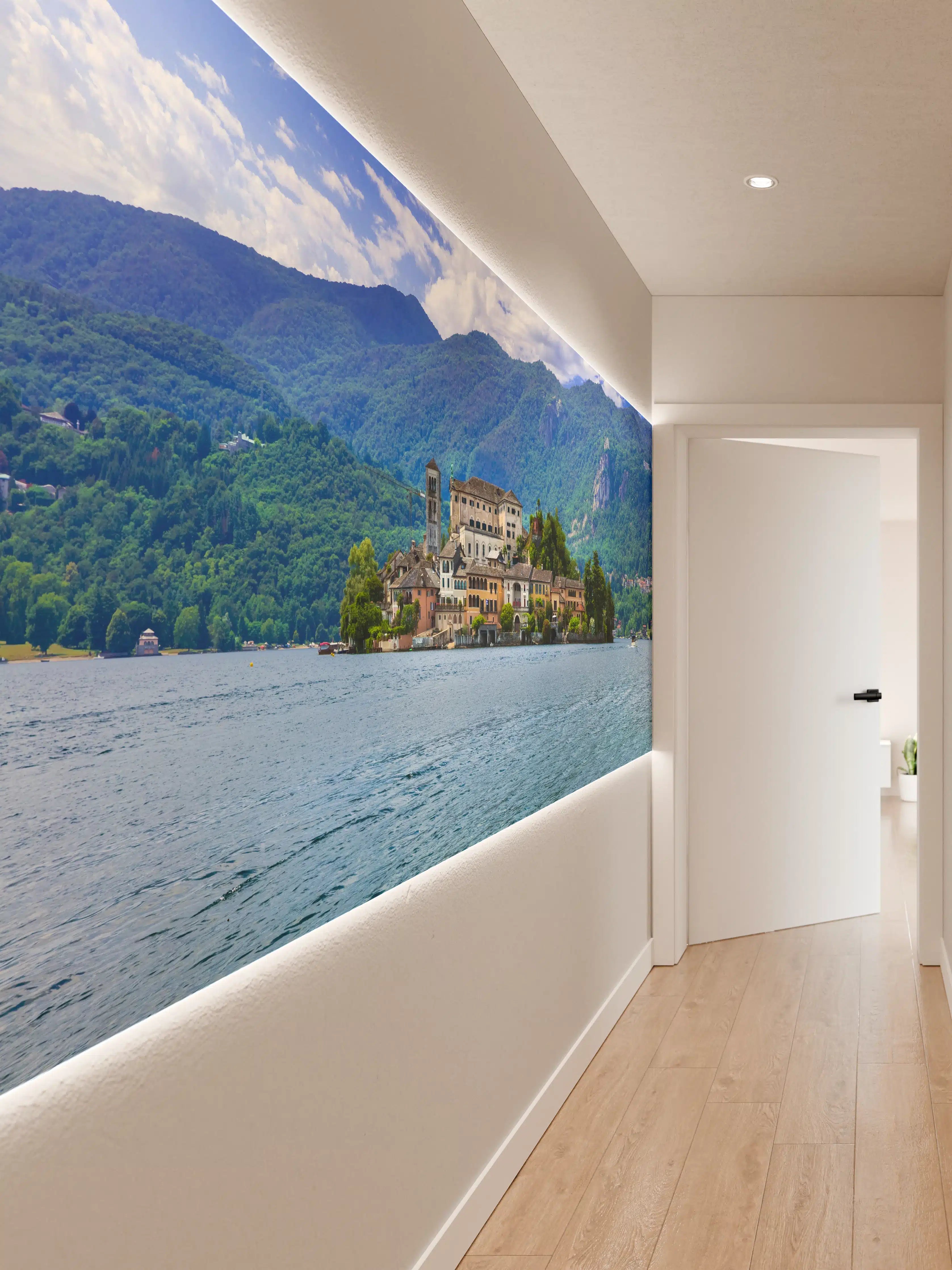 Wandverkleidung Flur - Ortasee - Italien