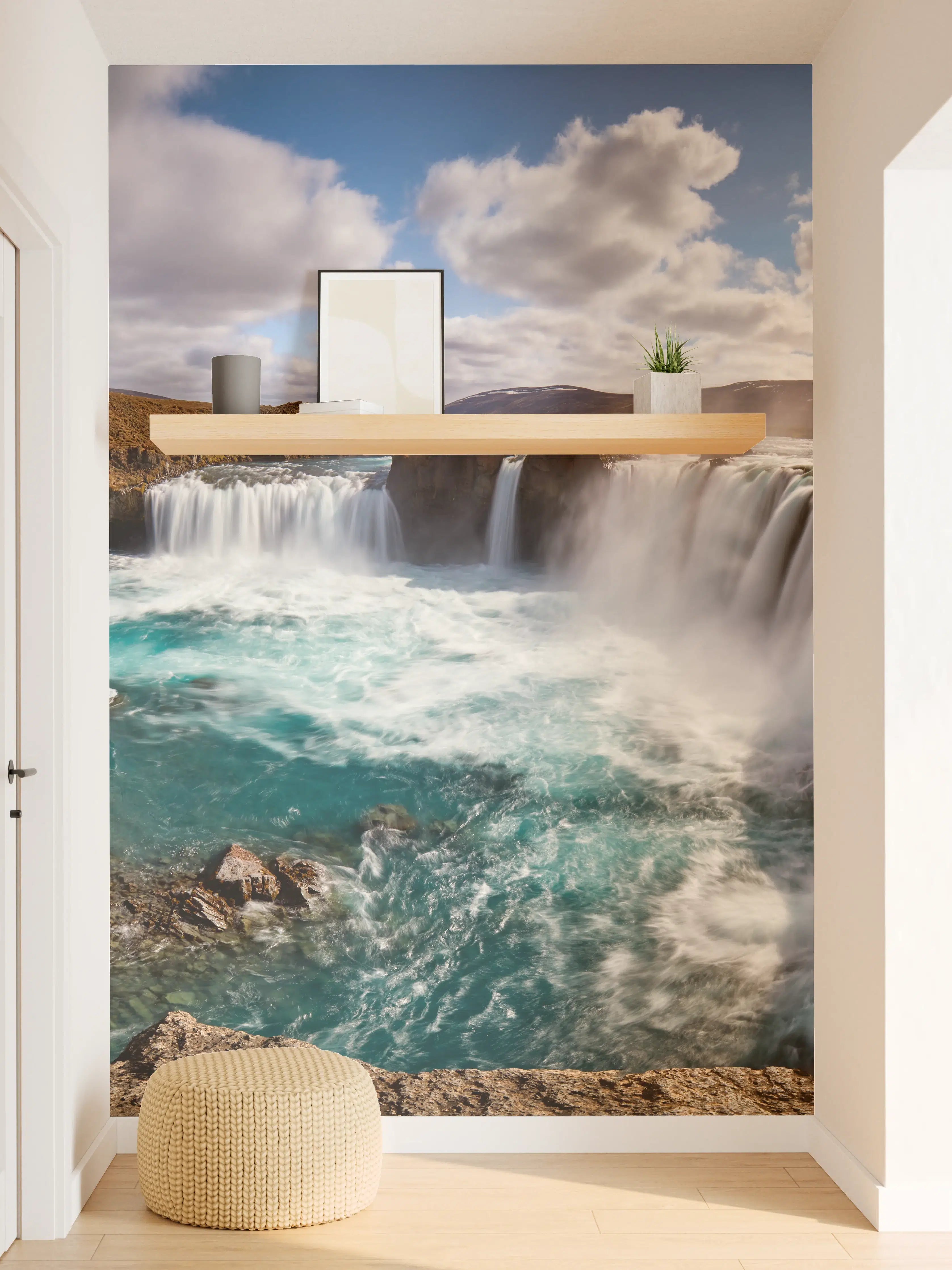 Wandverkleidung Flur - Panorama des Goldenen Rings von Island