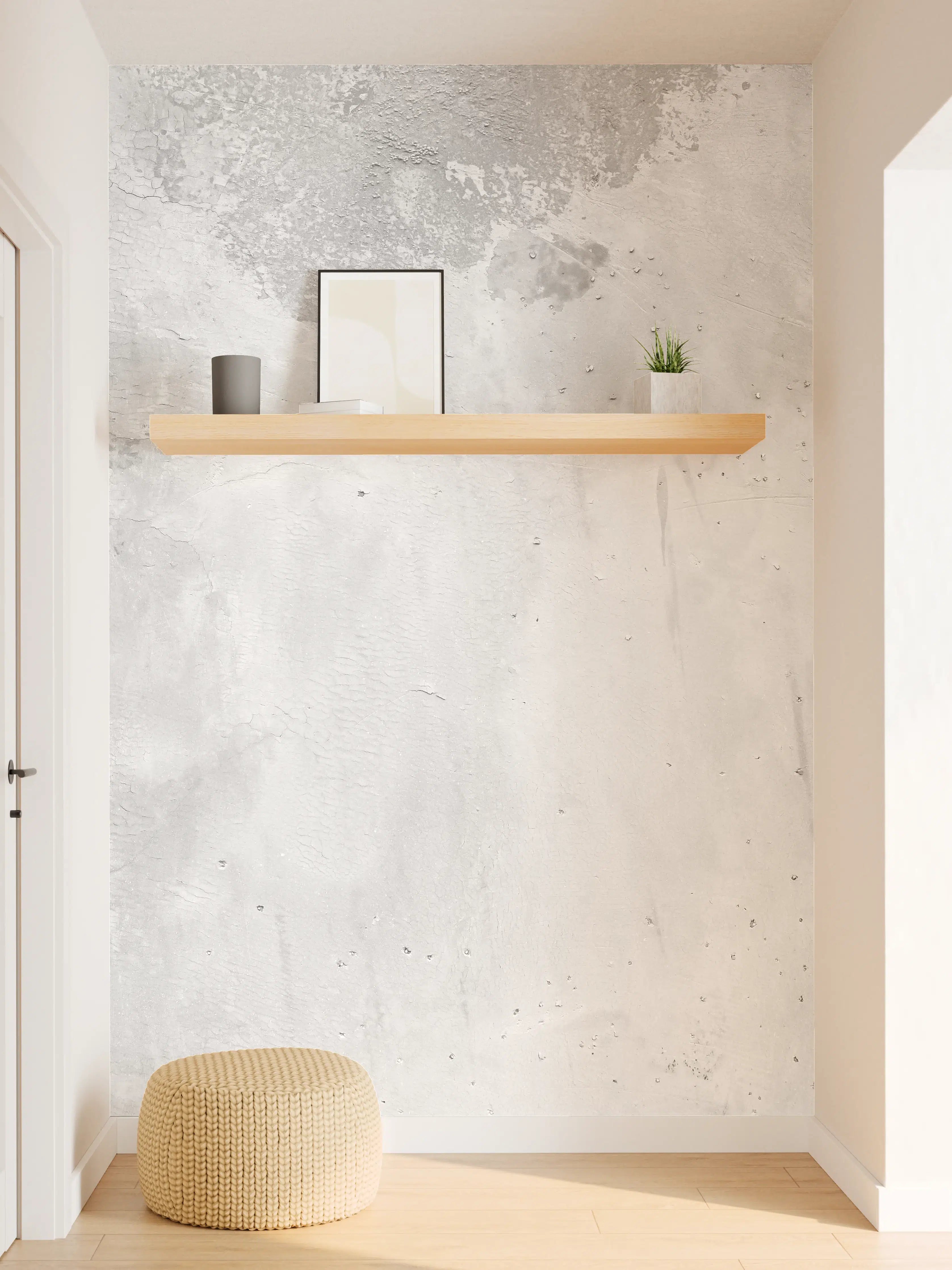 Wandverkleidung Flur - Panorama einer alten Betonwand