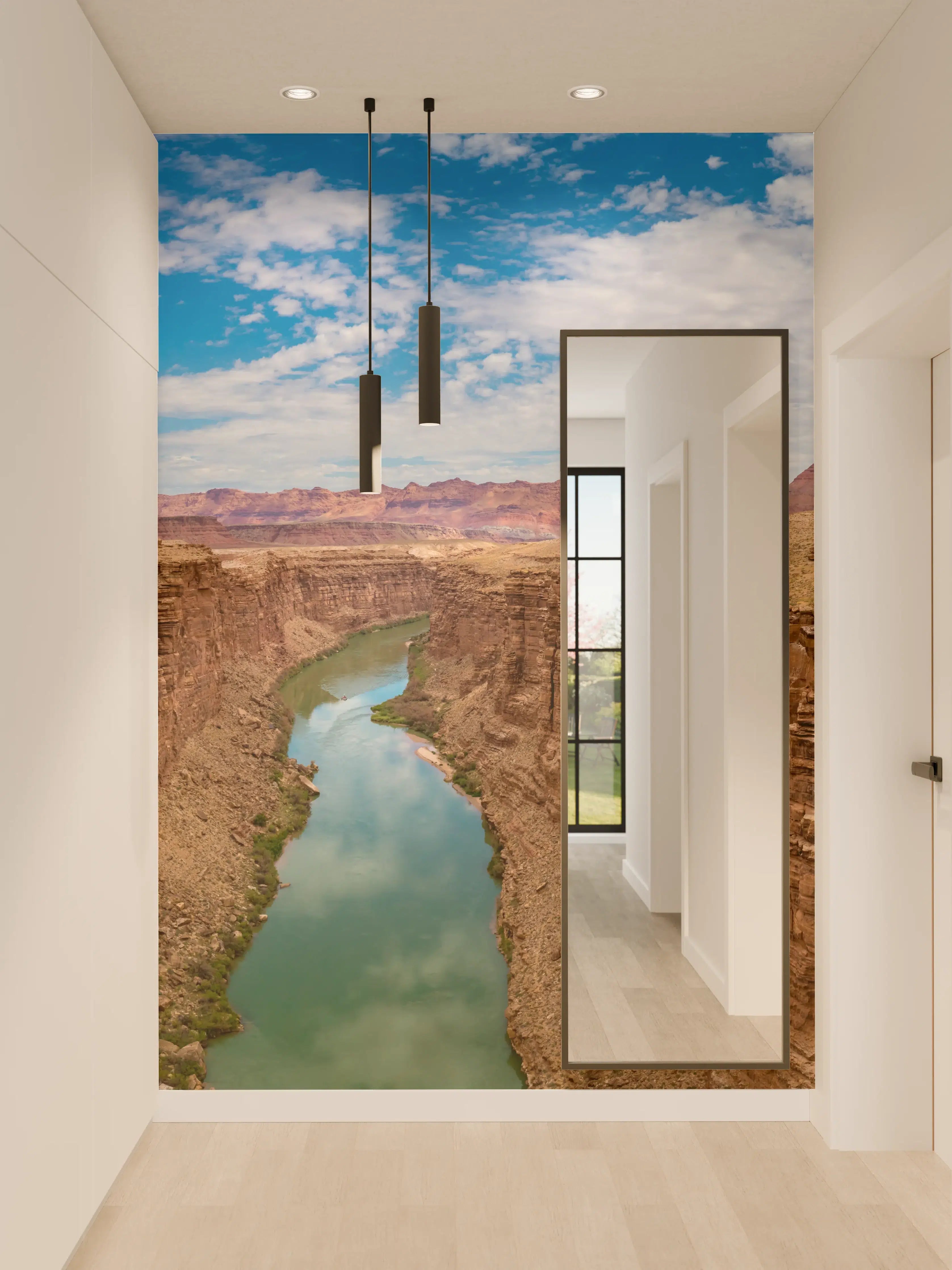 Wandverkleidung Flur - Panoramablick auf Colorado River - USA