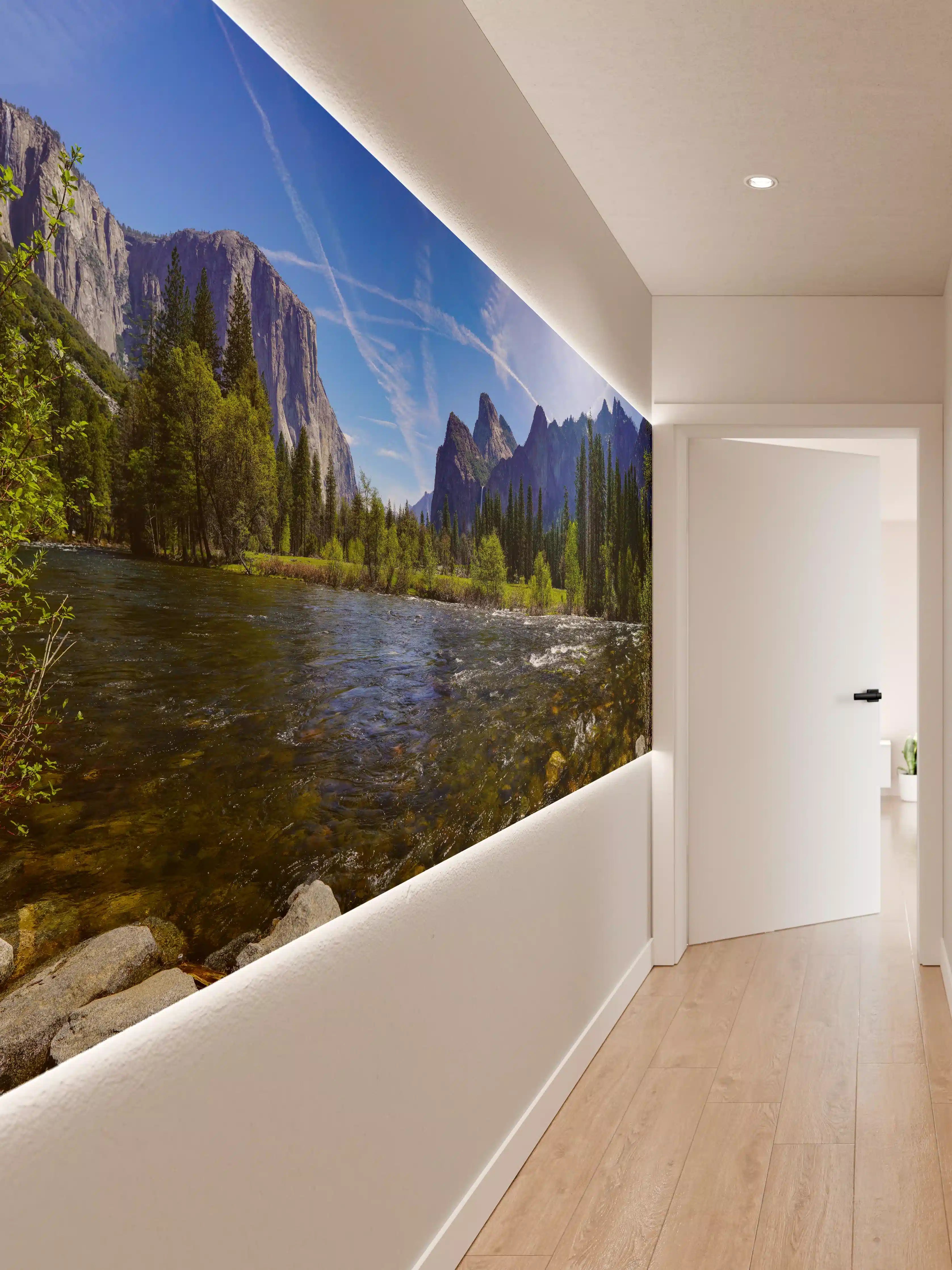 Wandverkleidung Flur - Panoramablick im Yosemite-Nationalpark