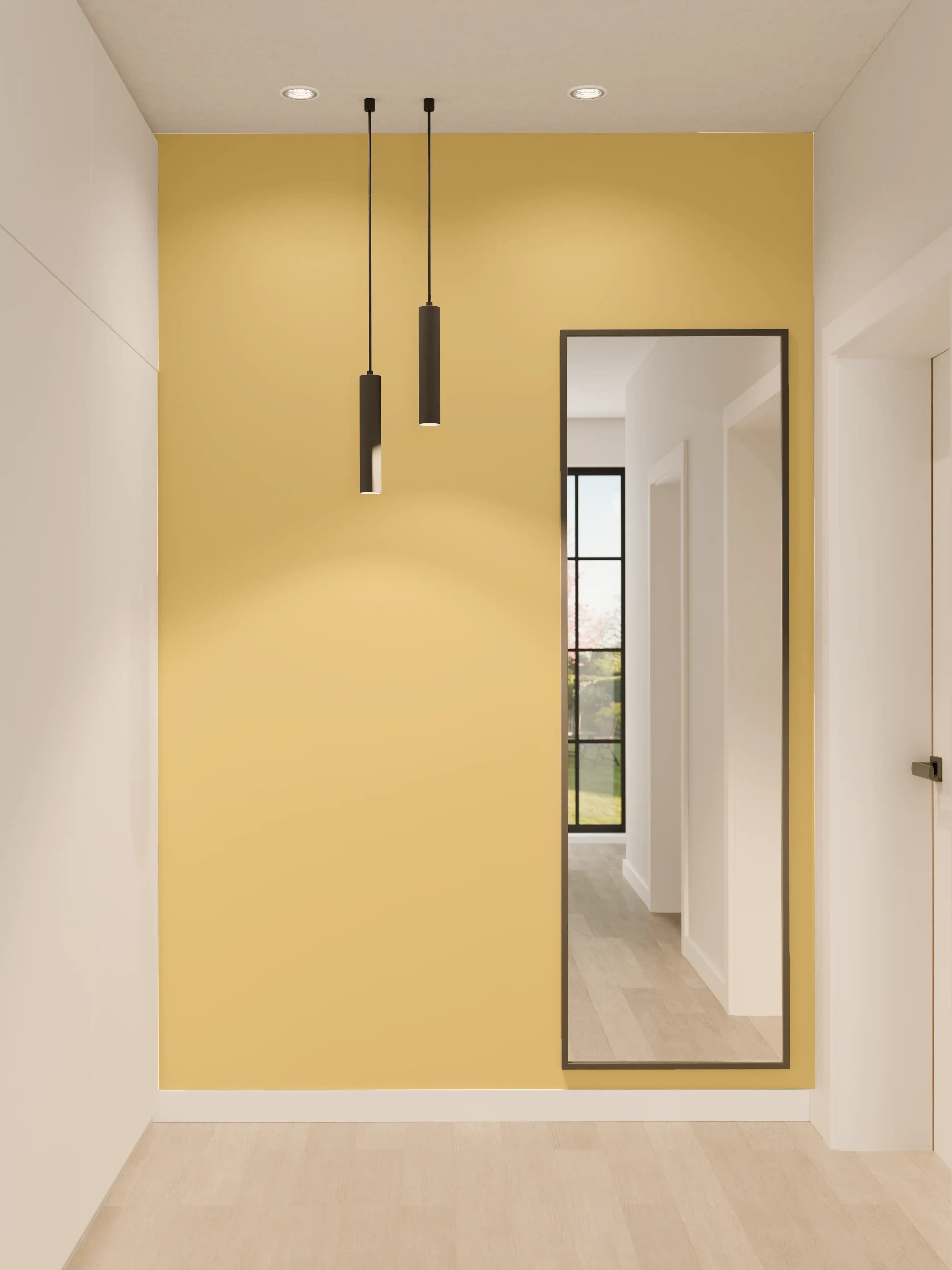 Wandverkleidung Flur - RAL 1002 (Sandgelb)