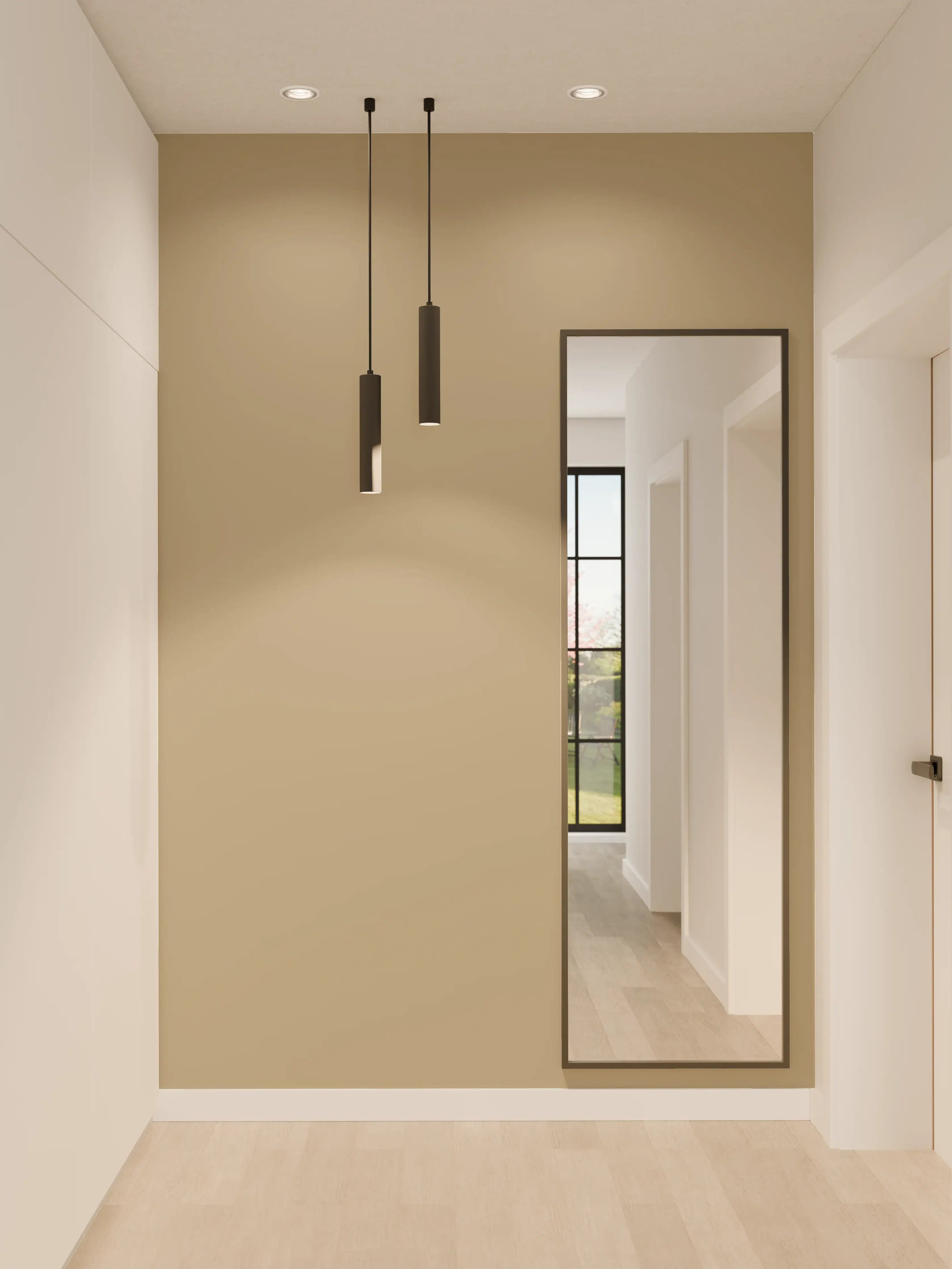 Wandverkleidung Flur - RAL 1019 (Graubeige)