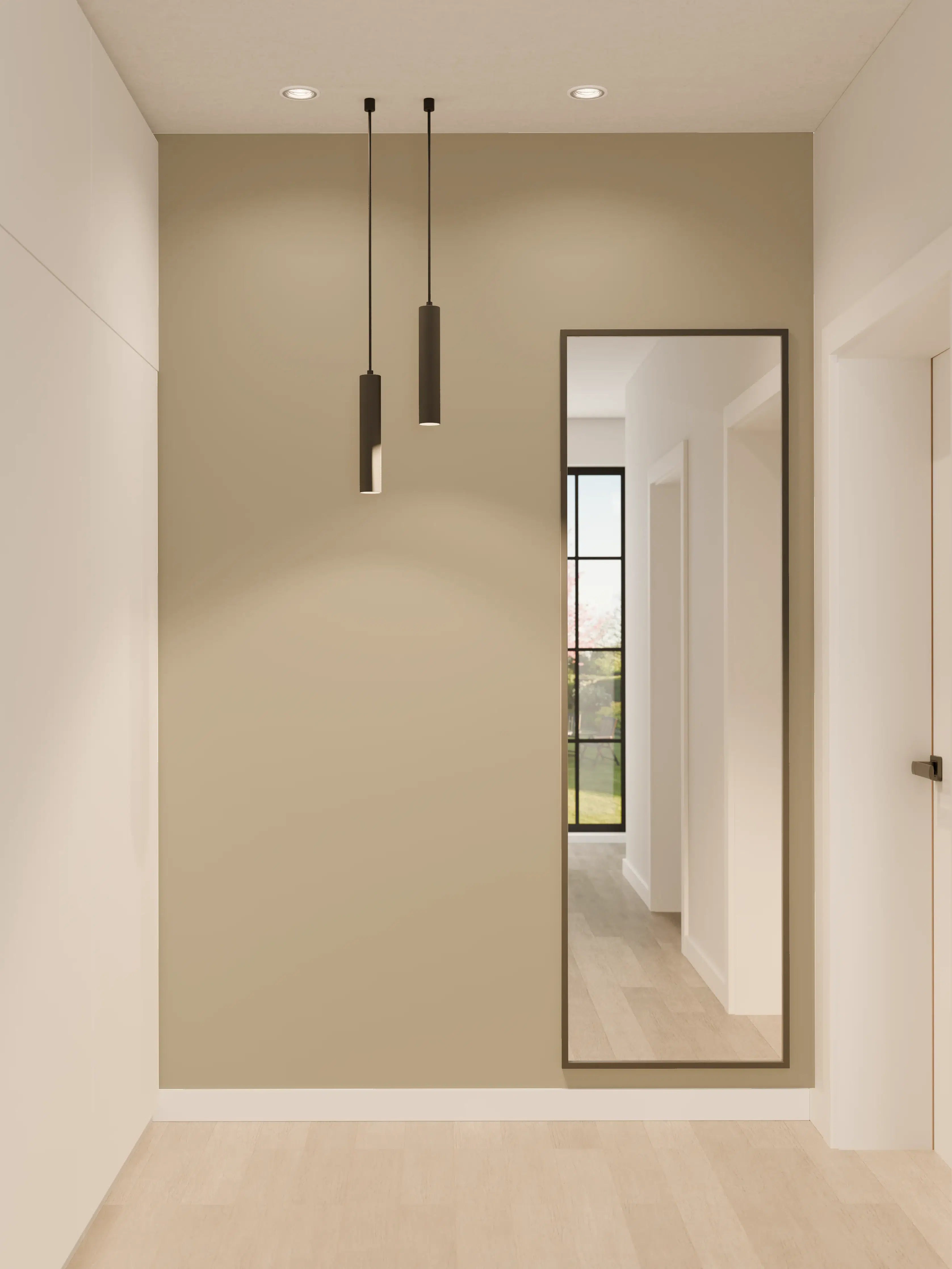 Wandverkleidung Flur - RAL 1035 (Perlbeige)