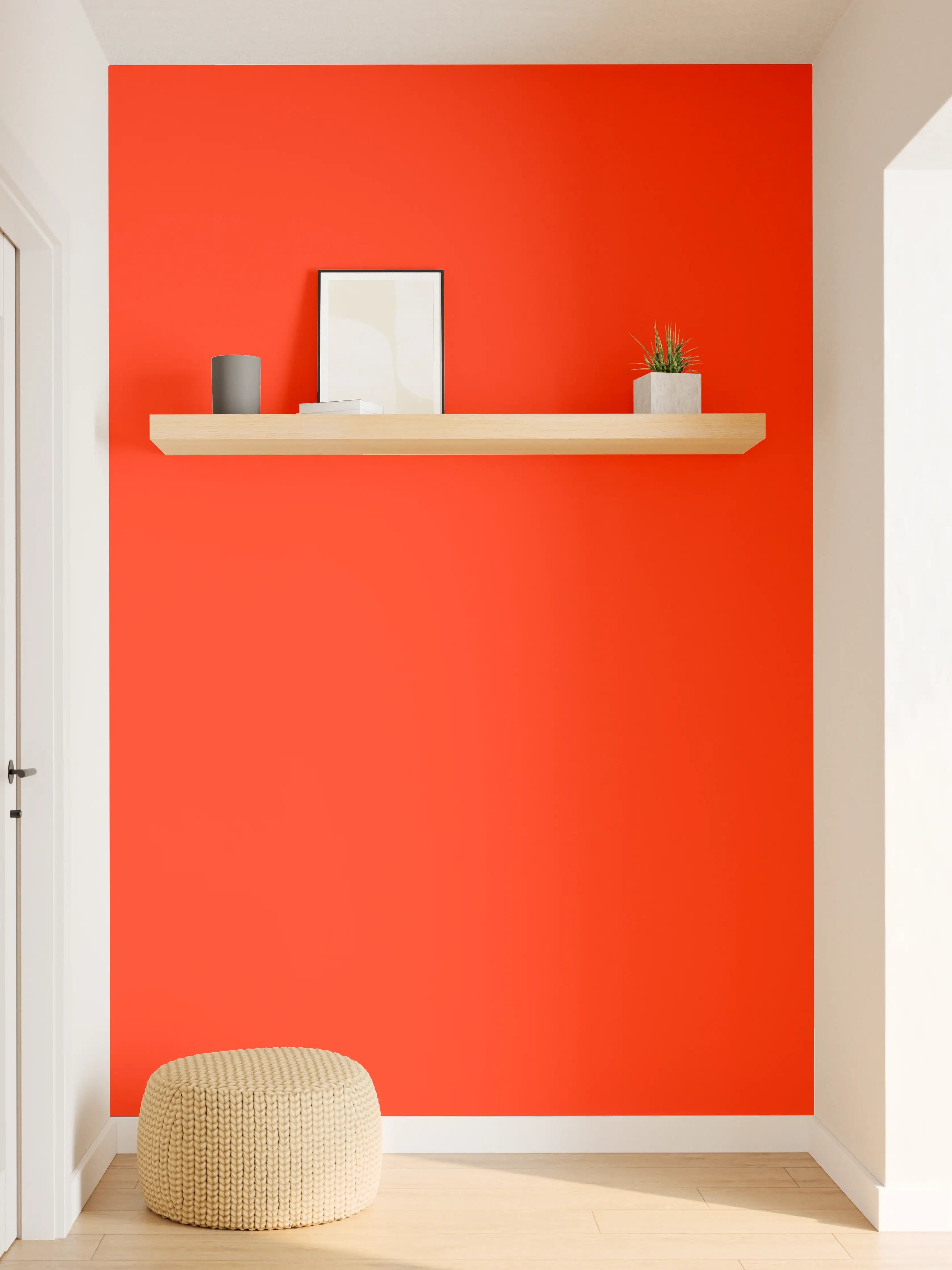 Wandverkleidung Flur - RAL 2005 (Leuchtendes Orange)